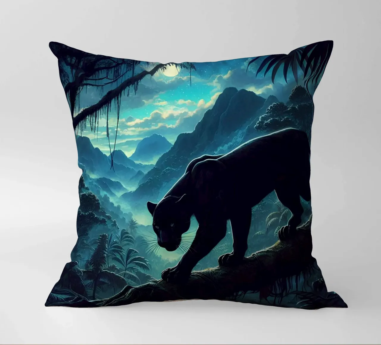 PANTHERE NOIRE cuscino da RUBIANT ART