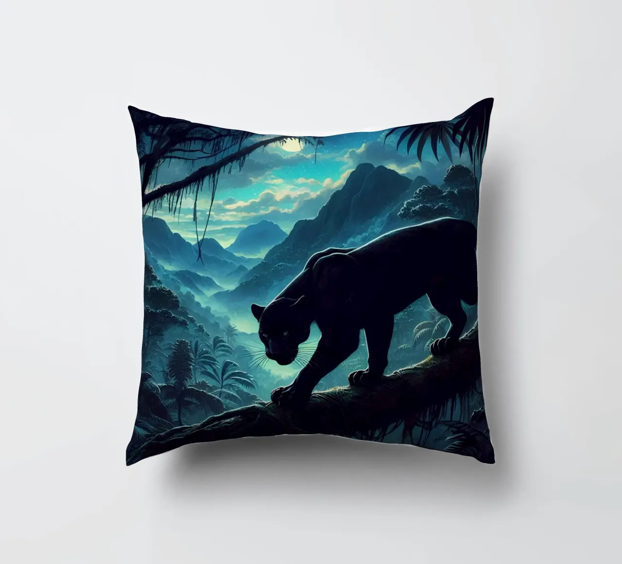 PANTHERE NOIRE cuscino da RUBIANT ART
