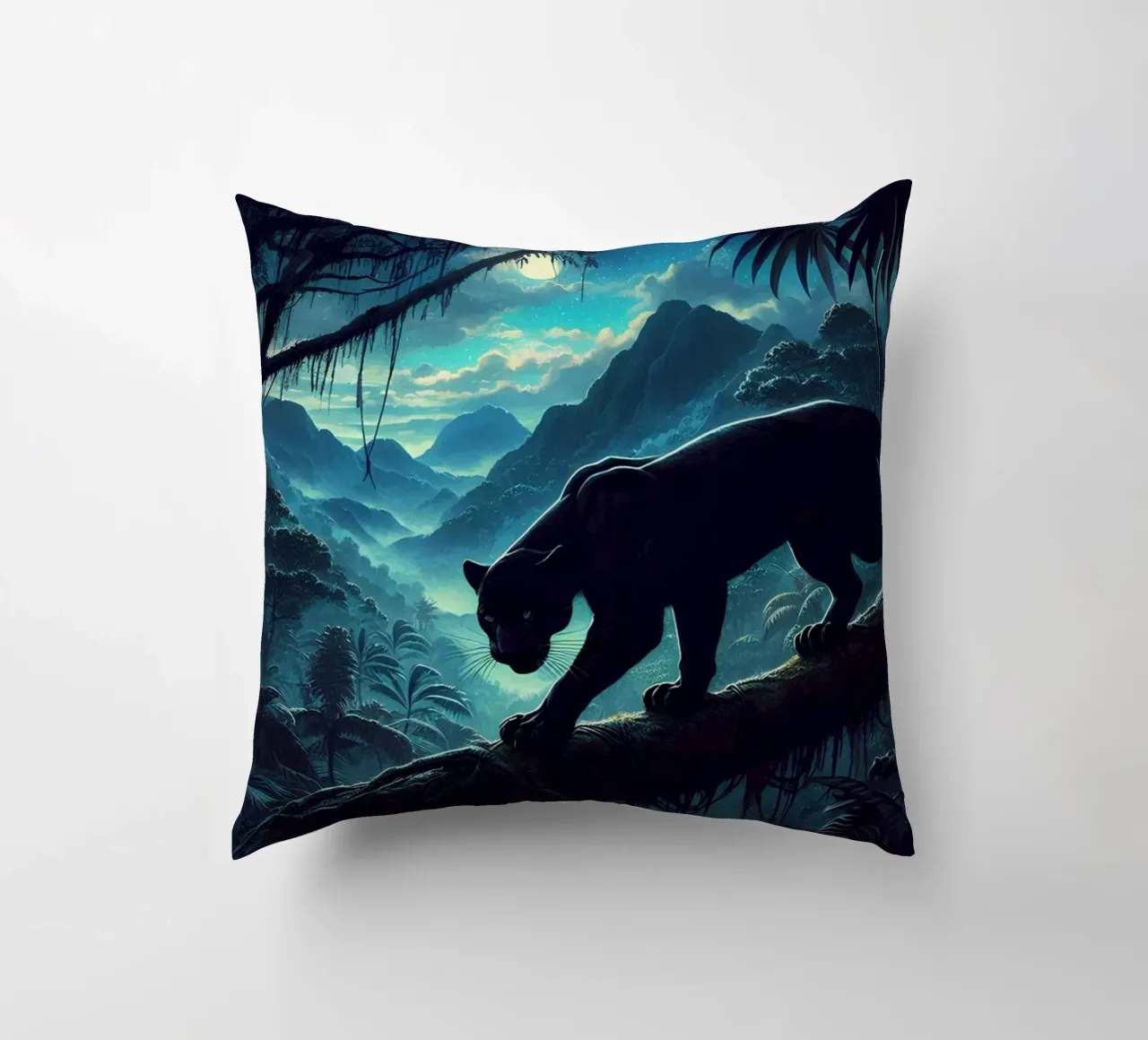 PANTHERE NOIRE cuscino da RUBIANT ART