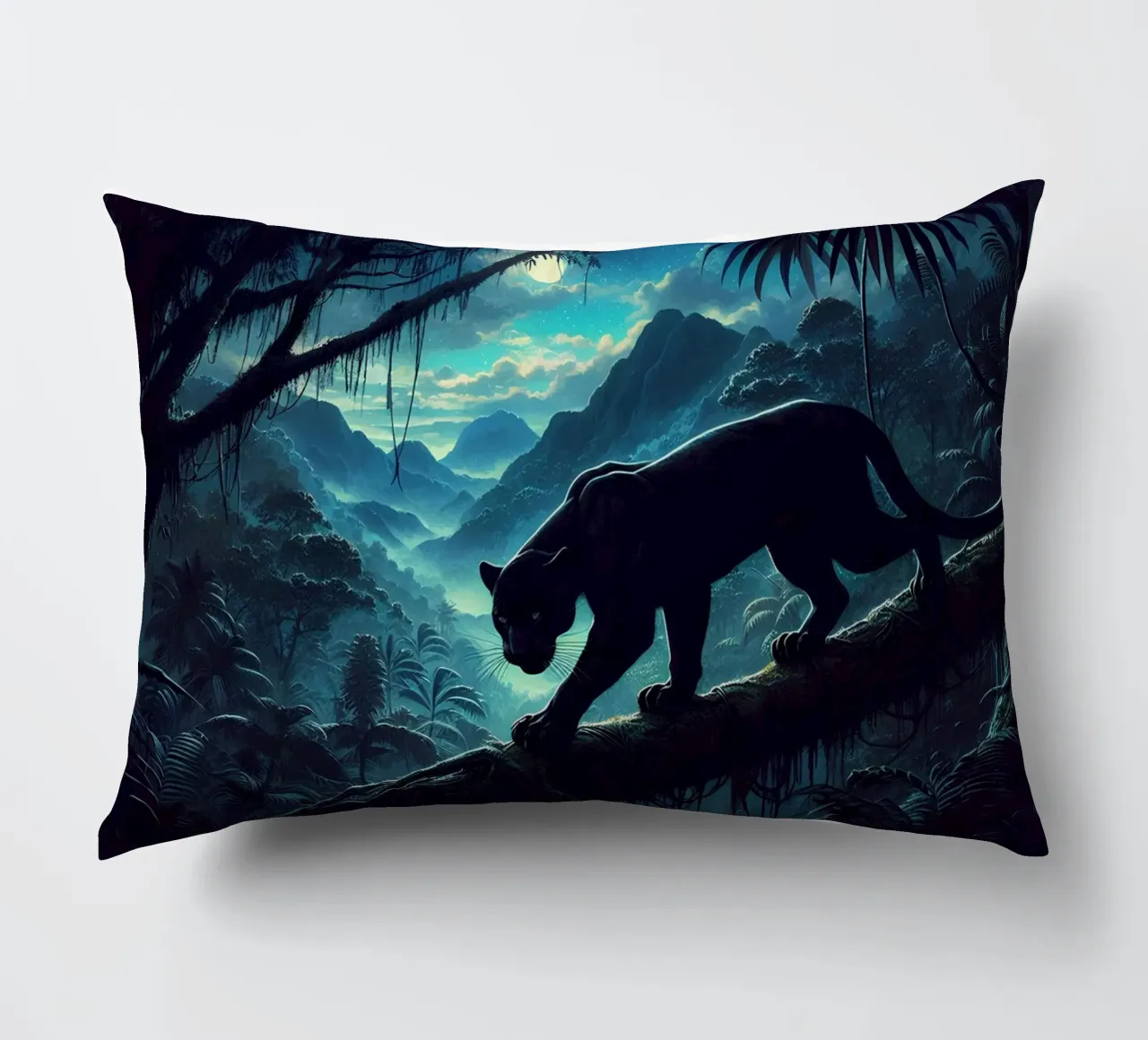 PANTHERE NOIRE cuscino da RUBIANT ART
