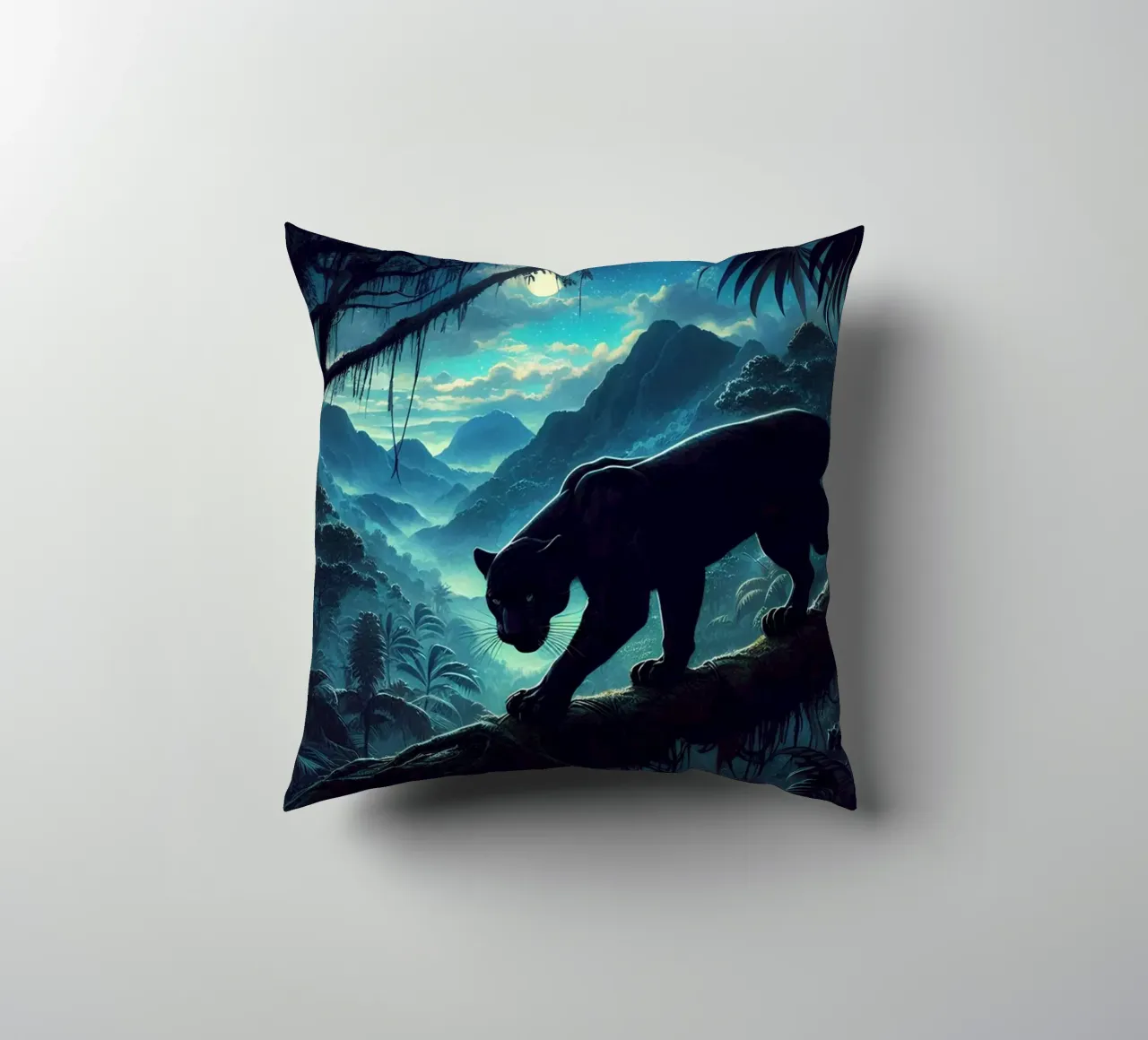 PANTHERE NOIRE cuscino da RUBIANT ART