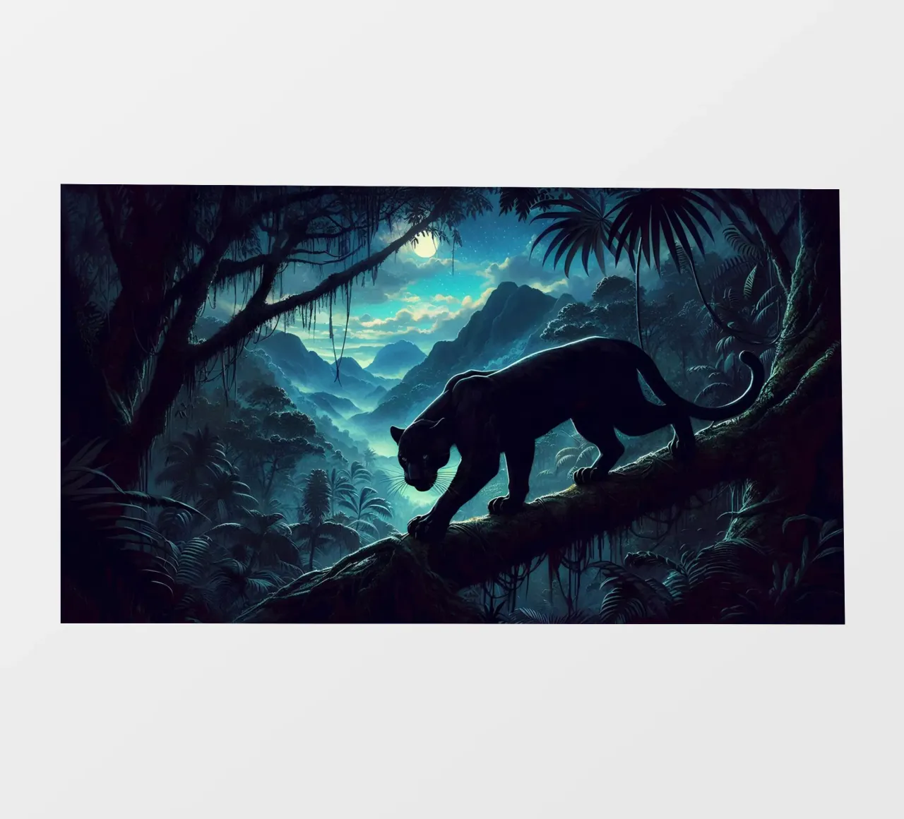 PANTHERE NOIRE pellicola backlit da RUBIANT ART