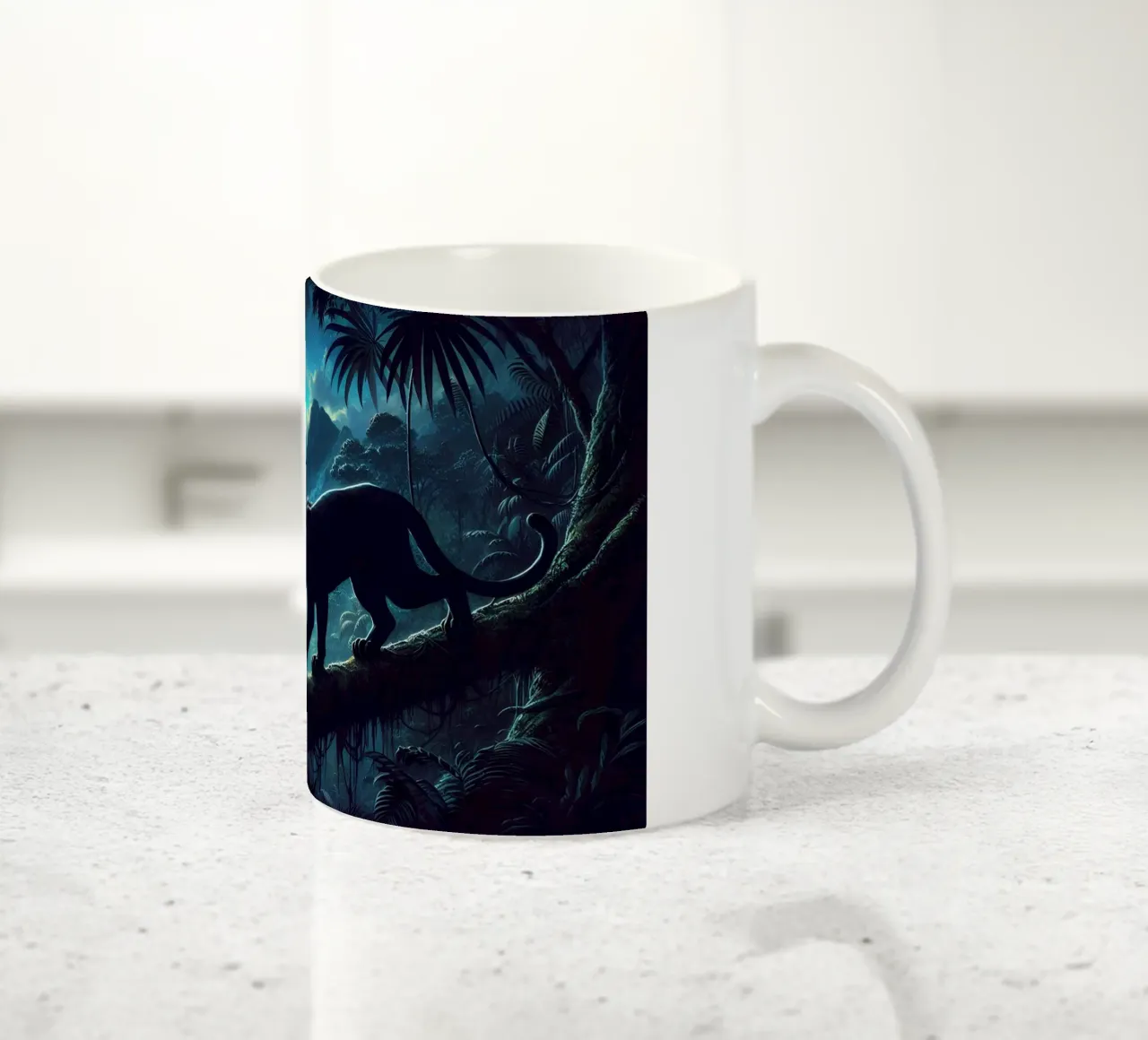 PANTHERE NOIRE tazza in ceramica da RUBIANT ART