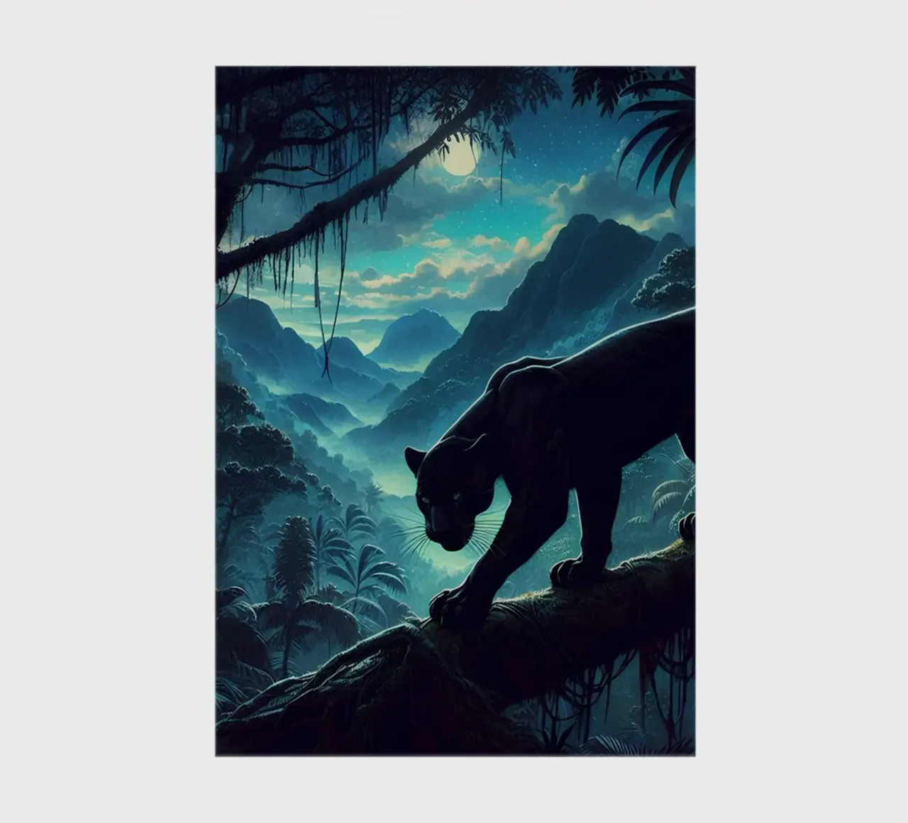 PANTHERE NOIRE notebook by RUBIANT ART