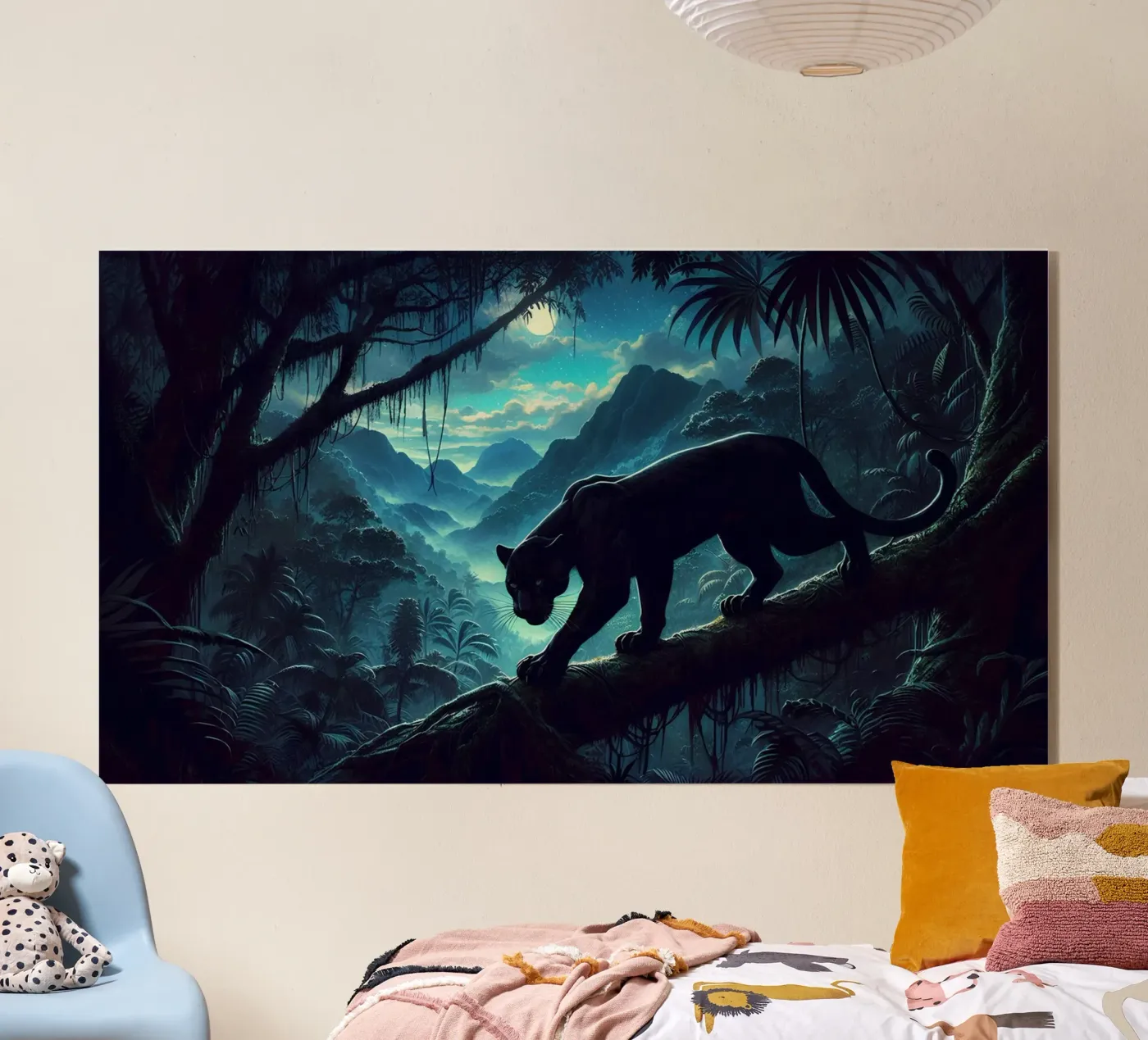 PANTHERE NOIRE acrylic glass by RUBIANT ART