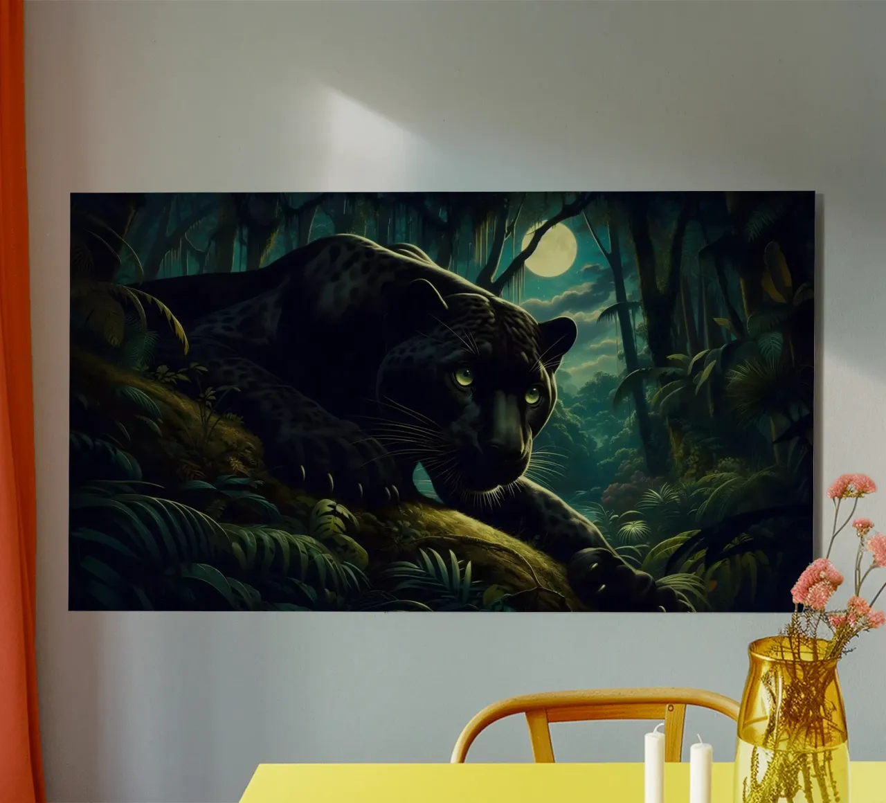 PANTHERE NOIRE alluminio dibond da RUBIANT ART