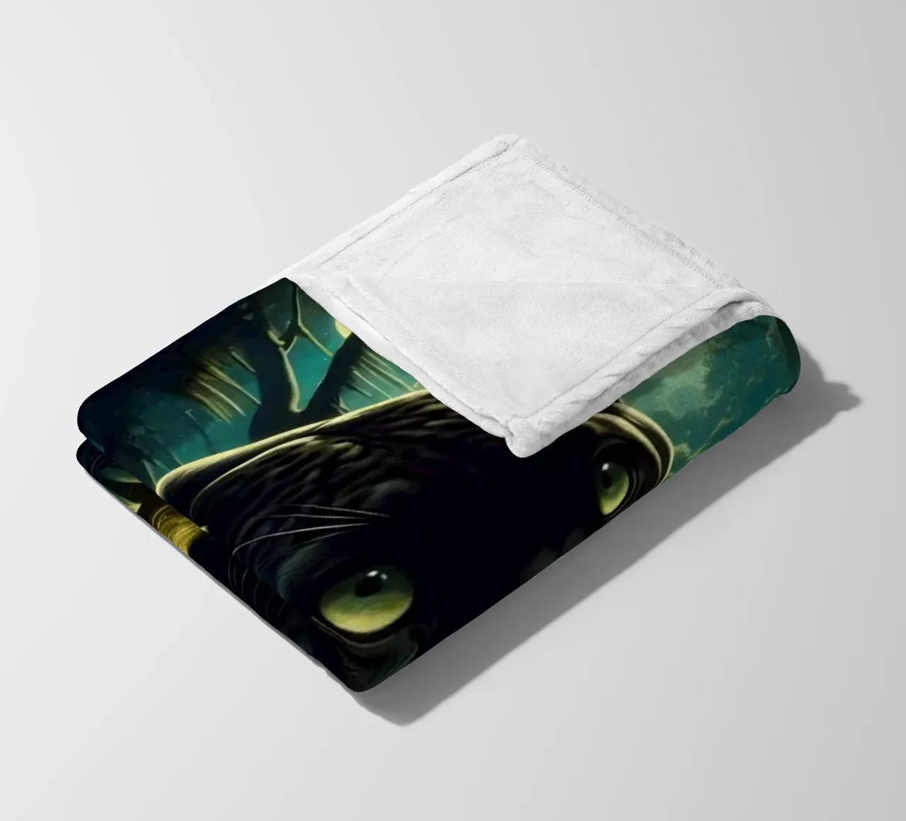 PANTHERE NOIRE coperta in pile da RUBIANT ART