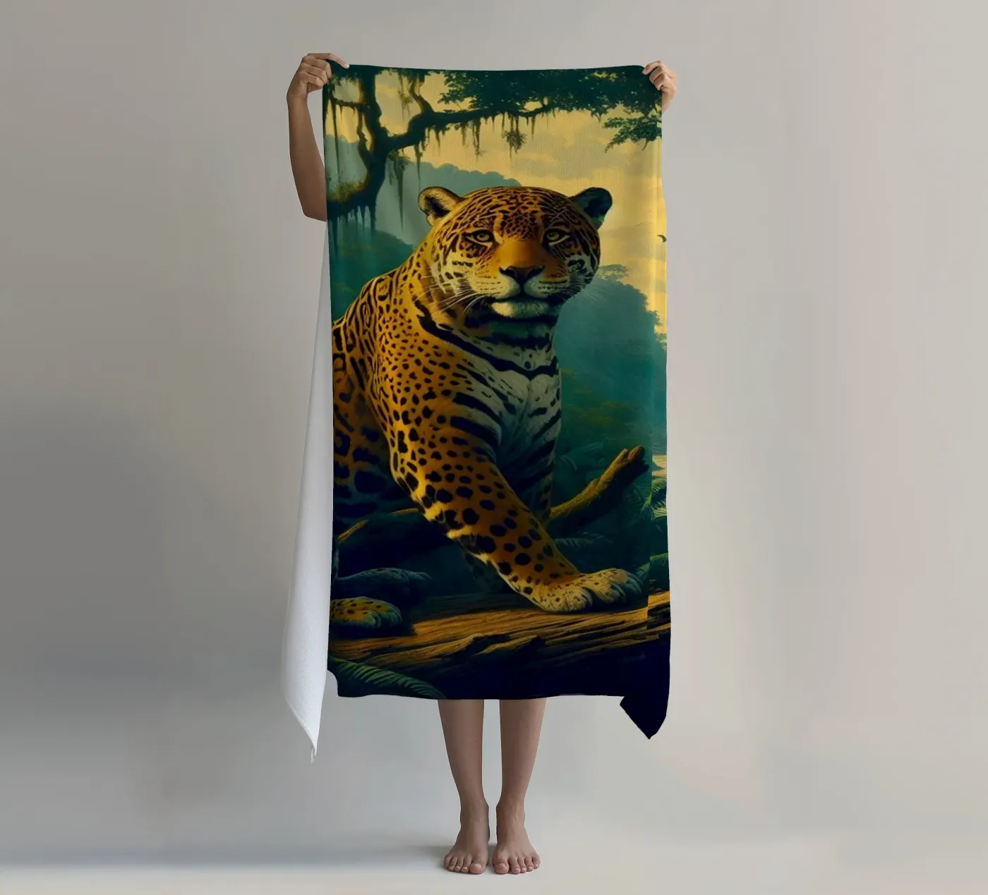 PANTHERE TACHETEE telo mare da RUBIANT ART