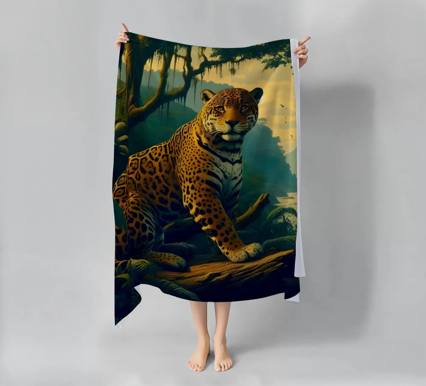 PANTHERE TACHETEE telo mare da RUBIANT ART