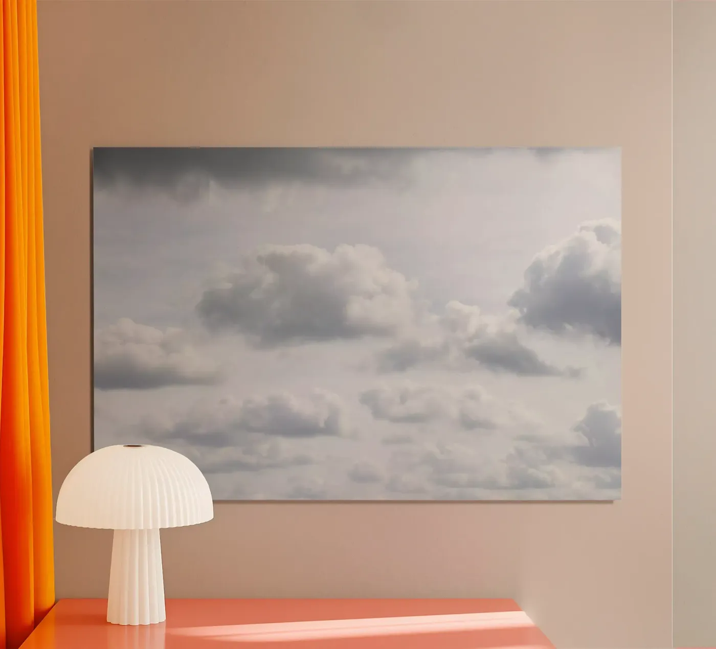 Pastel Blue Clouds poster da Mareike Böhmer Photography