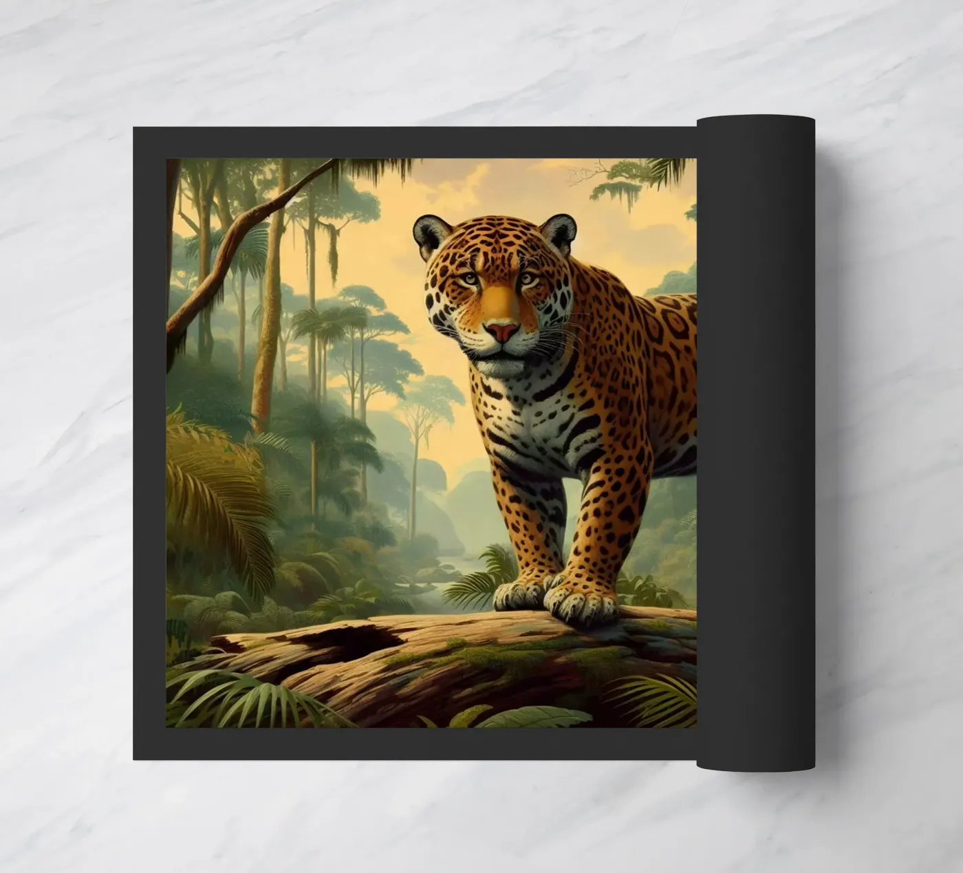 PANTHERE TACHETEE doormat by RUBIANT ART