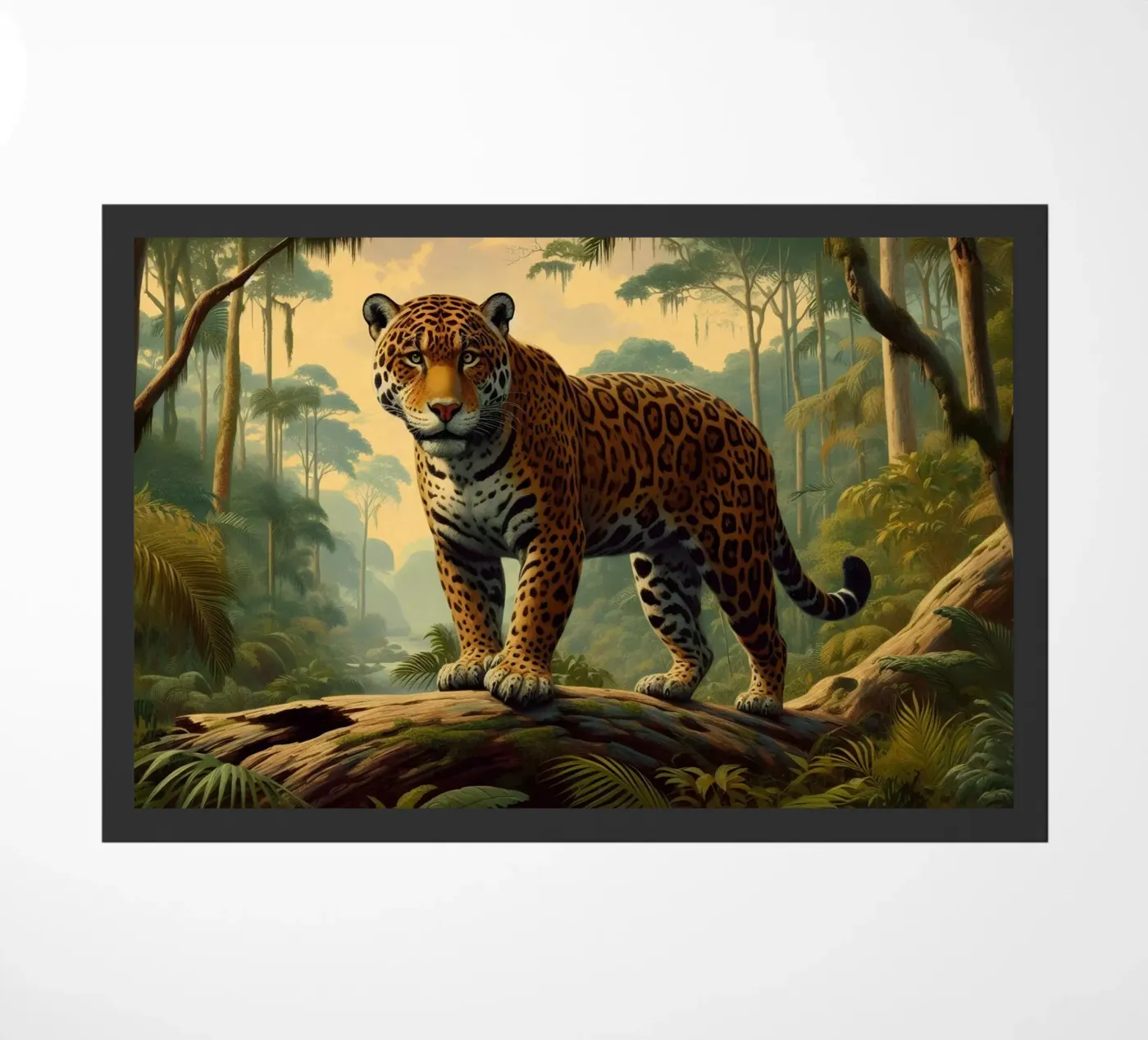 PANTHERE TACHETEE doormat by RUBIANT ART