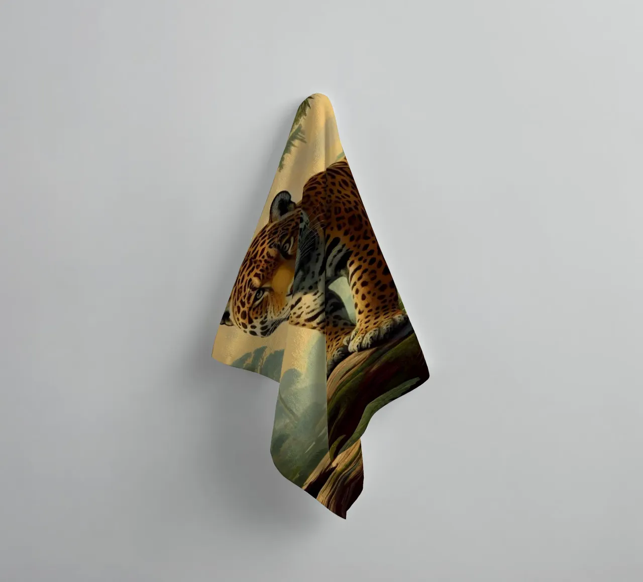 PANTHERE TACHETEE asciugamano da bagno da RUBIANT ART