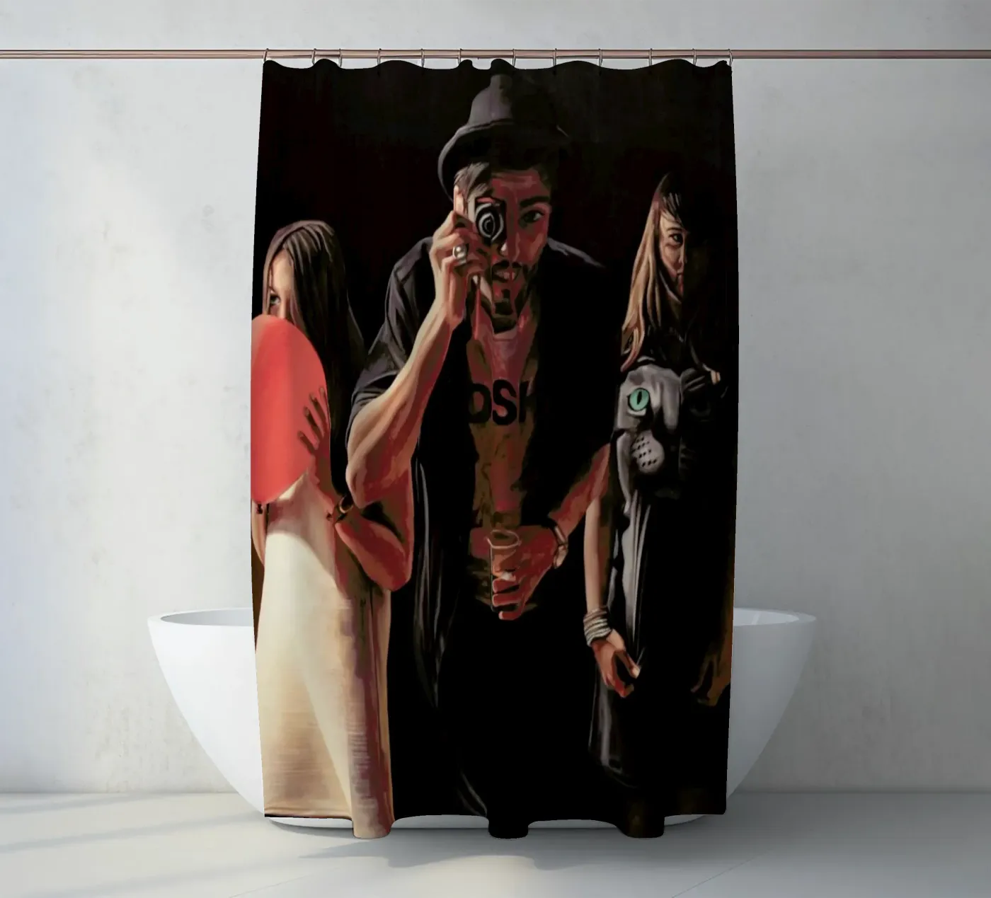 Ballons Duschvorhang von Jérôme Romain