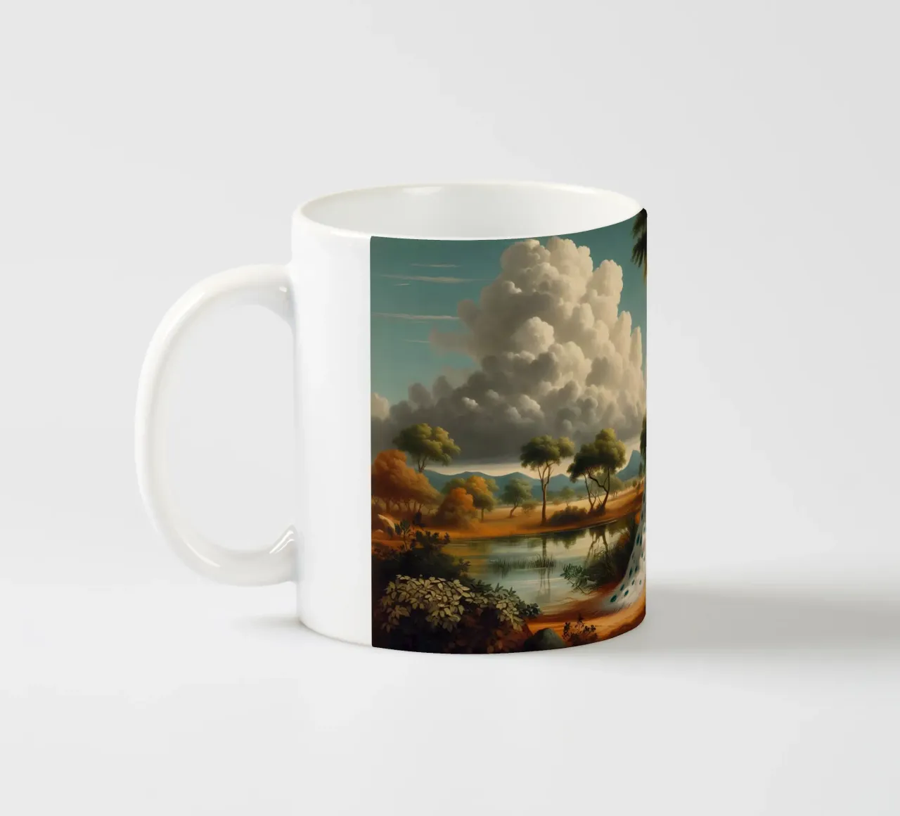 PEONE BIANCO tazza in ceramica da RUBIANT ART