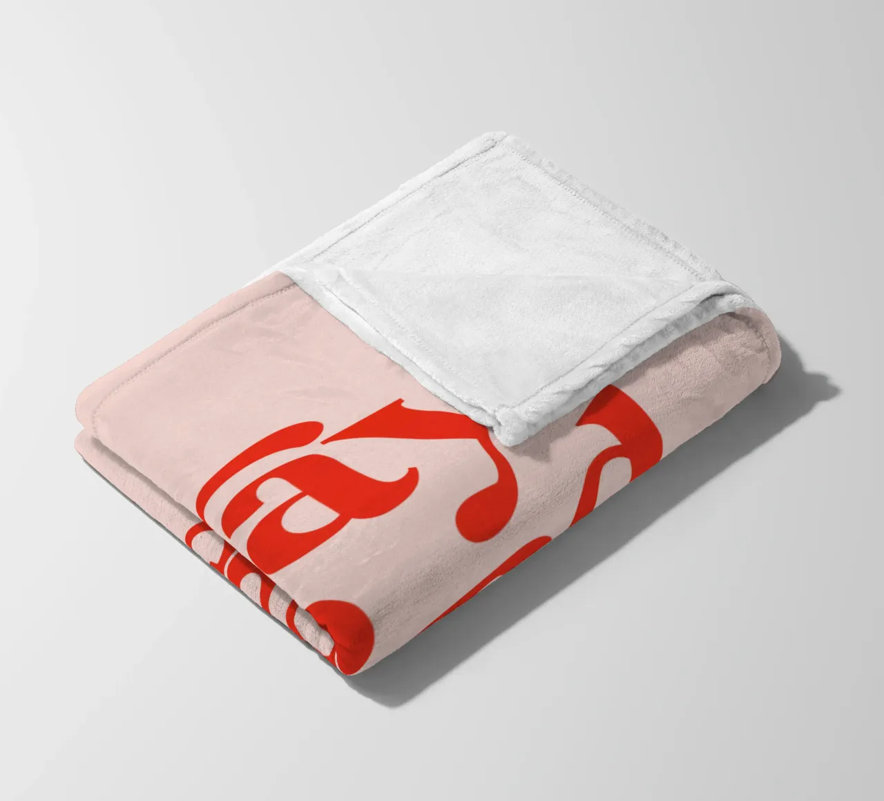 Design tipografico Stay Bad Ass in rosa e rosso coperta in pile da THE MOTIVATED TYPE