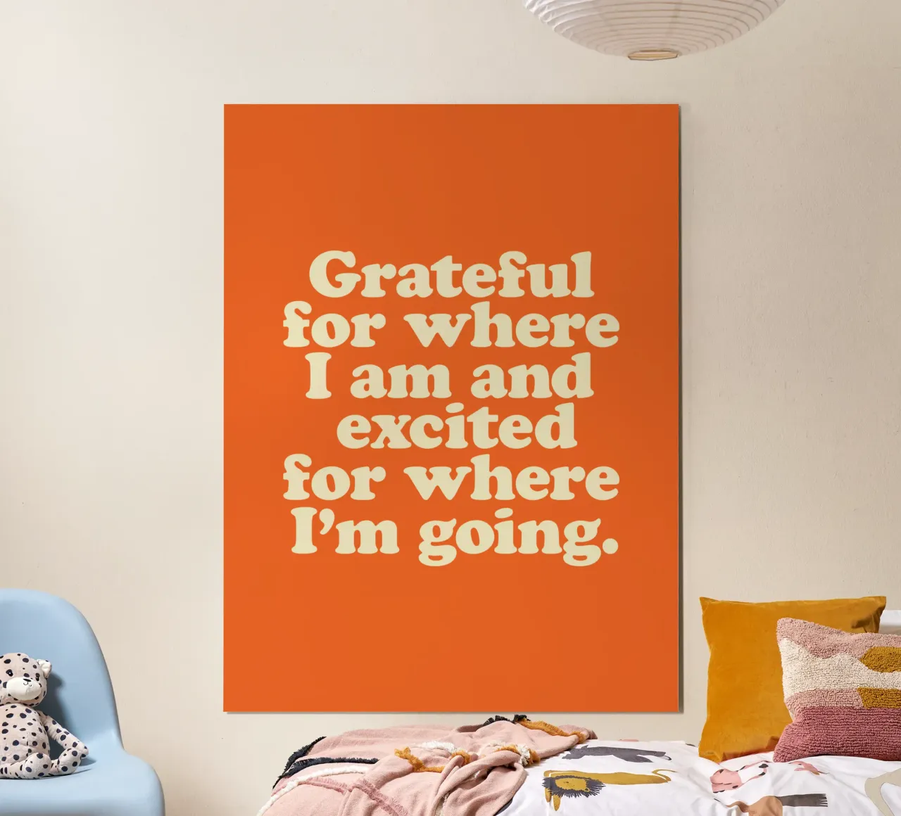 Grateful for Where I am and Excited for Where I'm Going hahnemühle by THE MOTIVATED TYPE