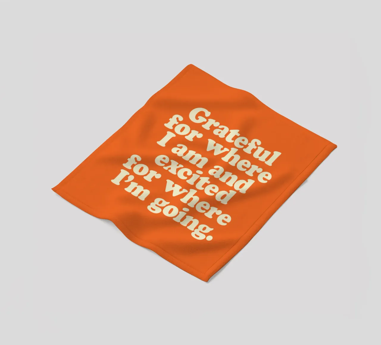 Grateful for Where I am and Excited for Where I'm Going fleece blanket by THE MOTIVATED TYPE