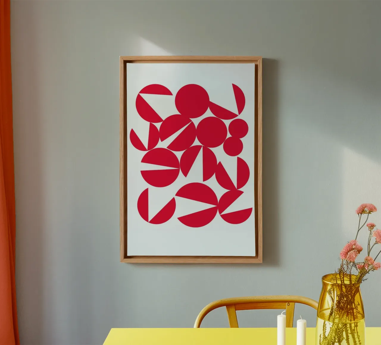 Snappy Dots tela con Cornice a cassetta da Catherine Aguilar