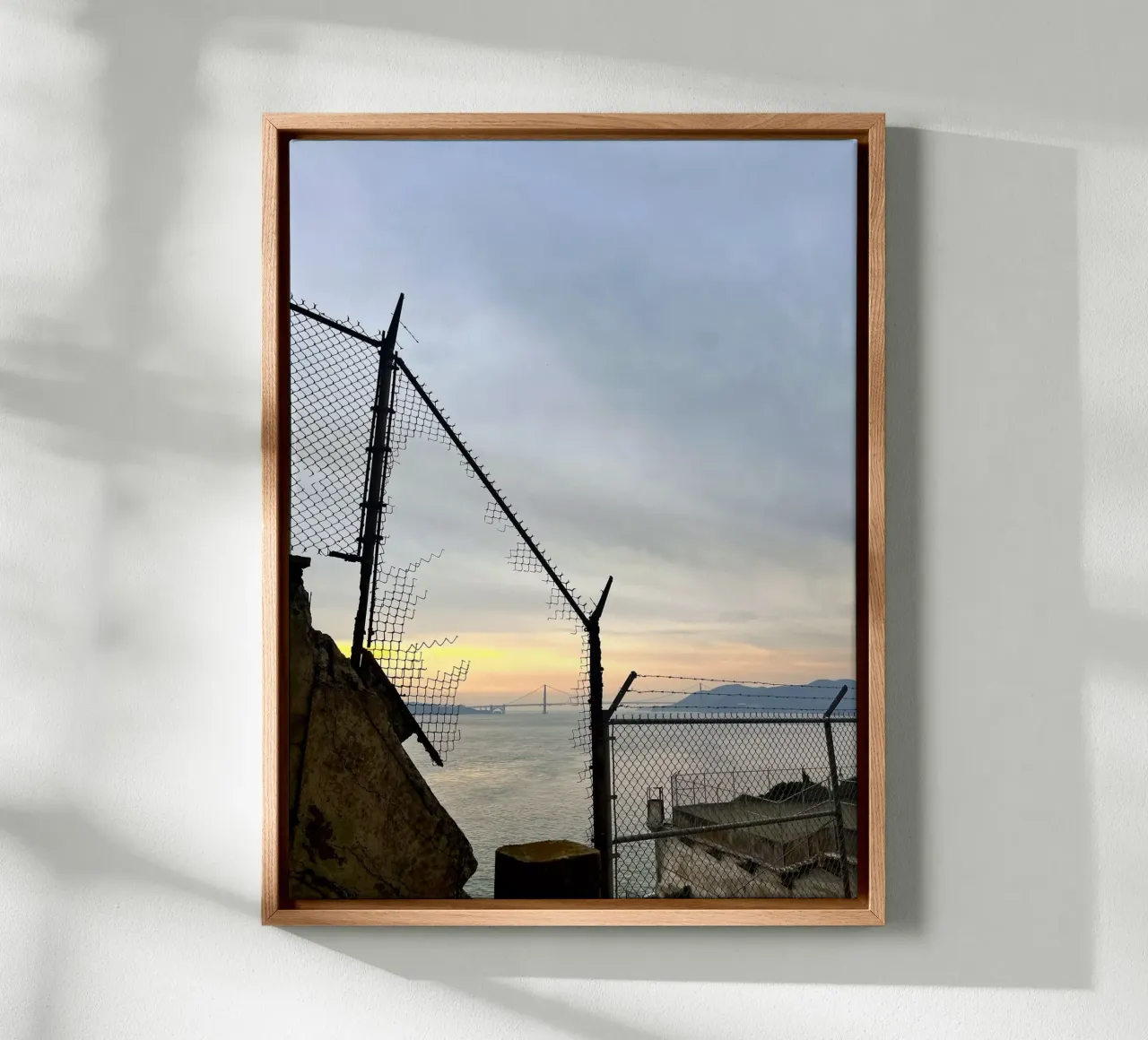 alcatraz tela con Cornice a cassetta da Reiselust
