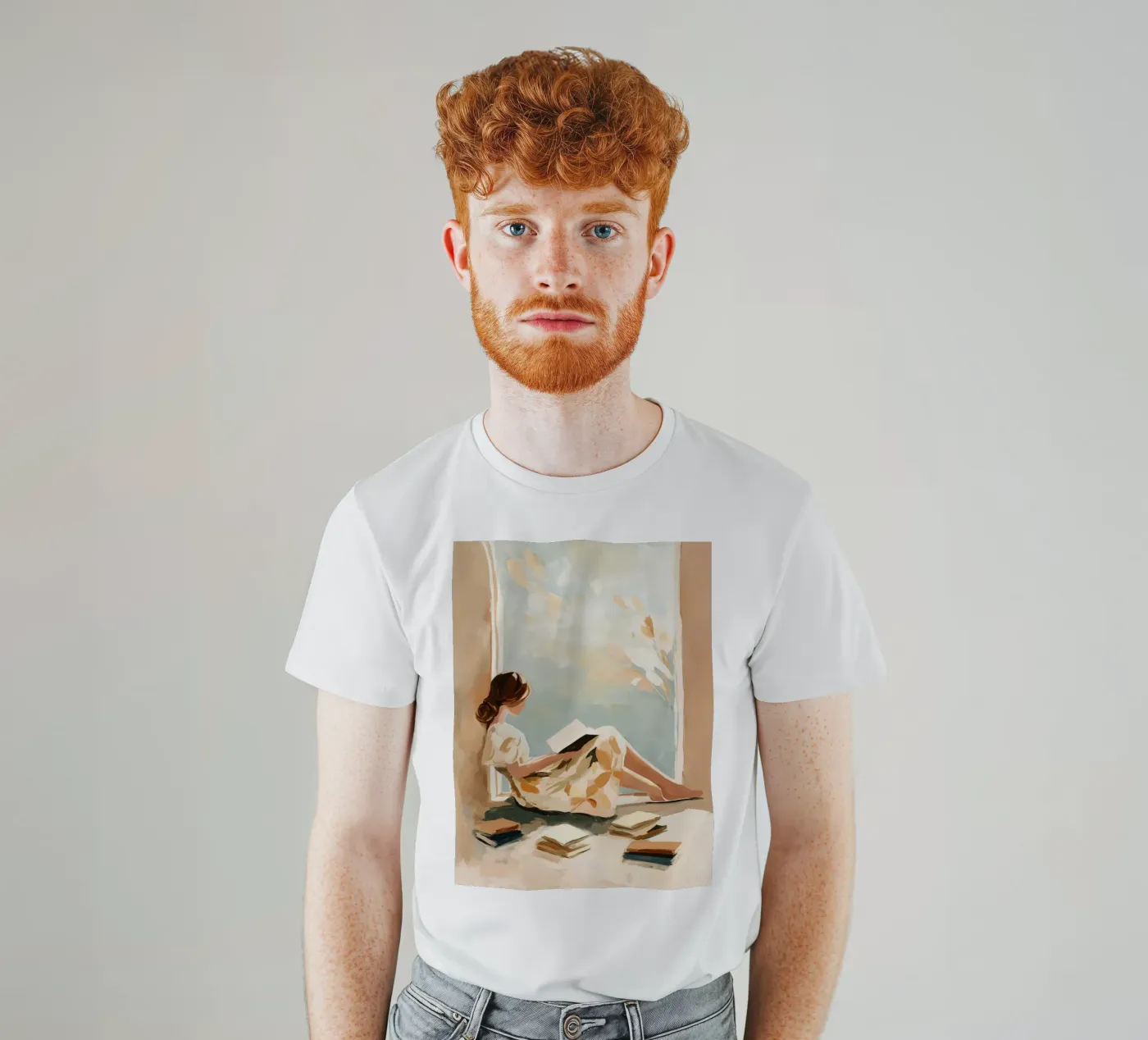 Window Reader t-shirt by Freya