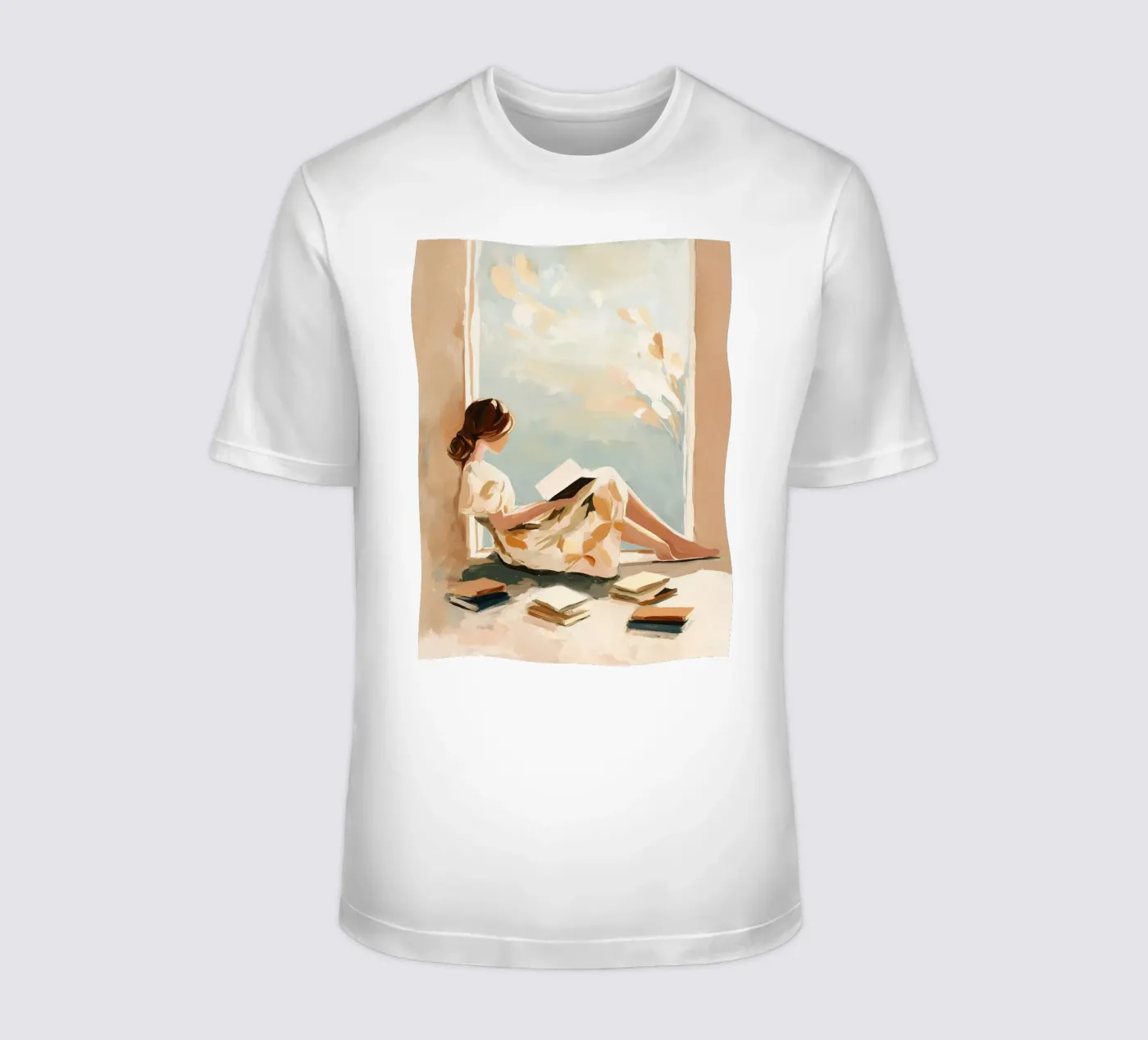 Window Reader t-shirt by Freya