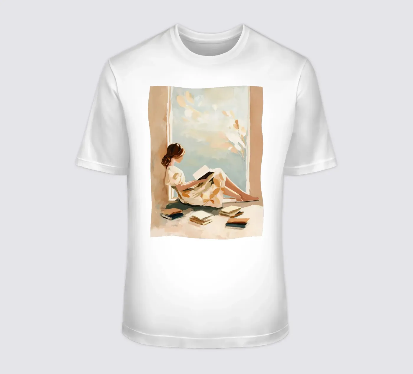 Window Reader t-shirt by Freya