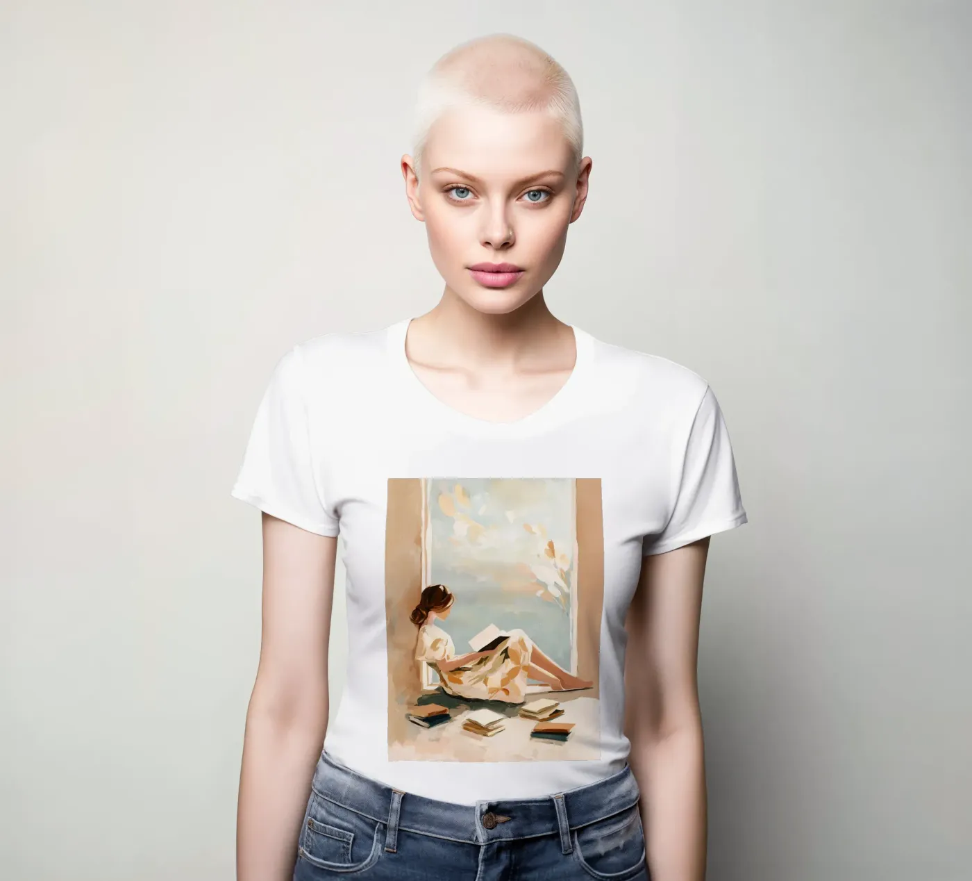 Window Reader t-shirt da donna da Freya