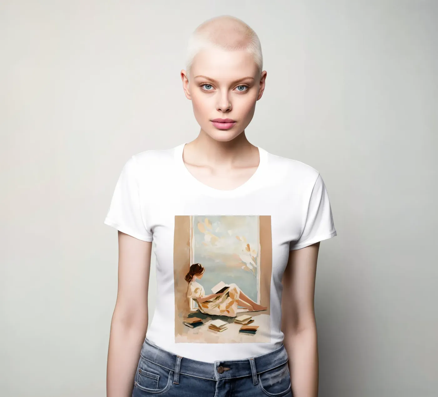 Window Reader t-shirt da donna da Freya