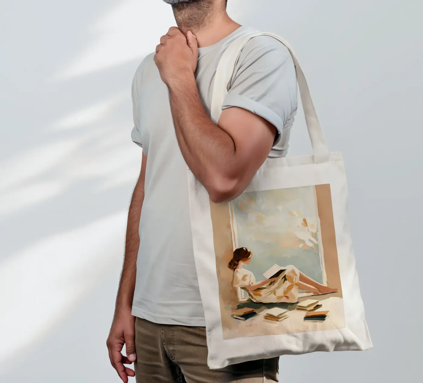 Window Reader tote bag de Freya