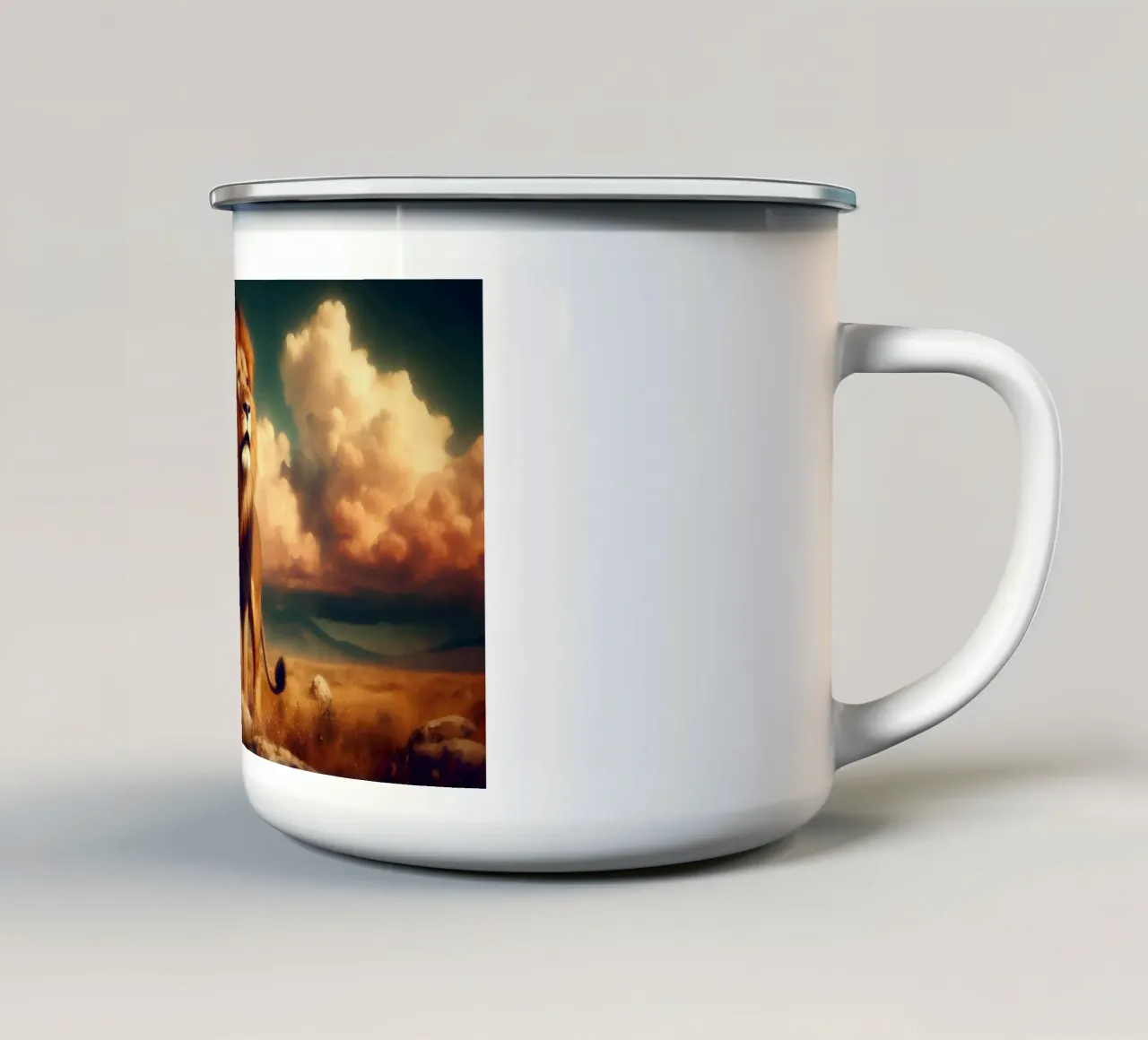 LEONE tazza in smalto da RUBIANT ART