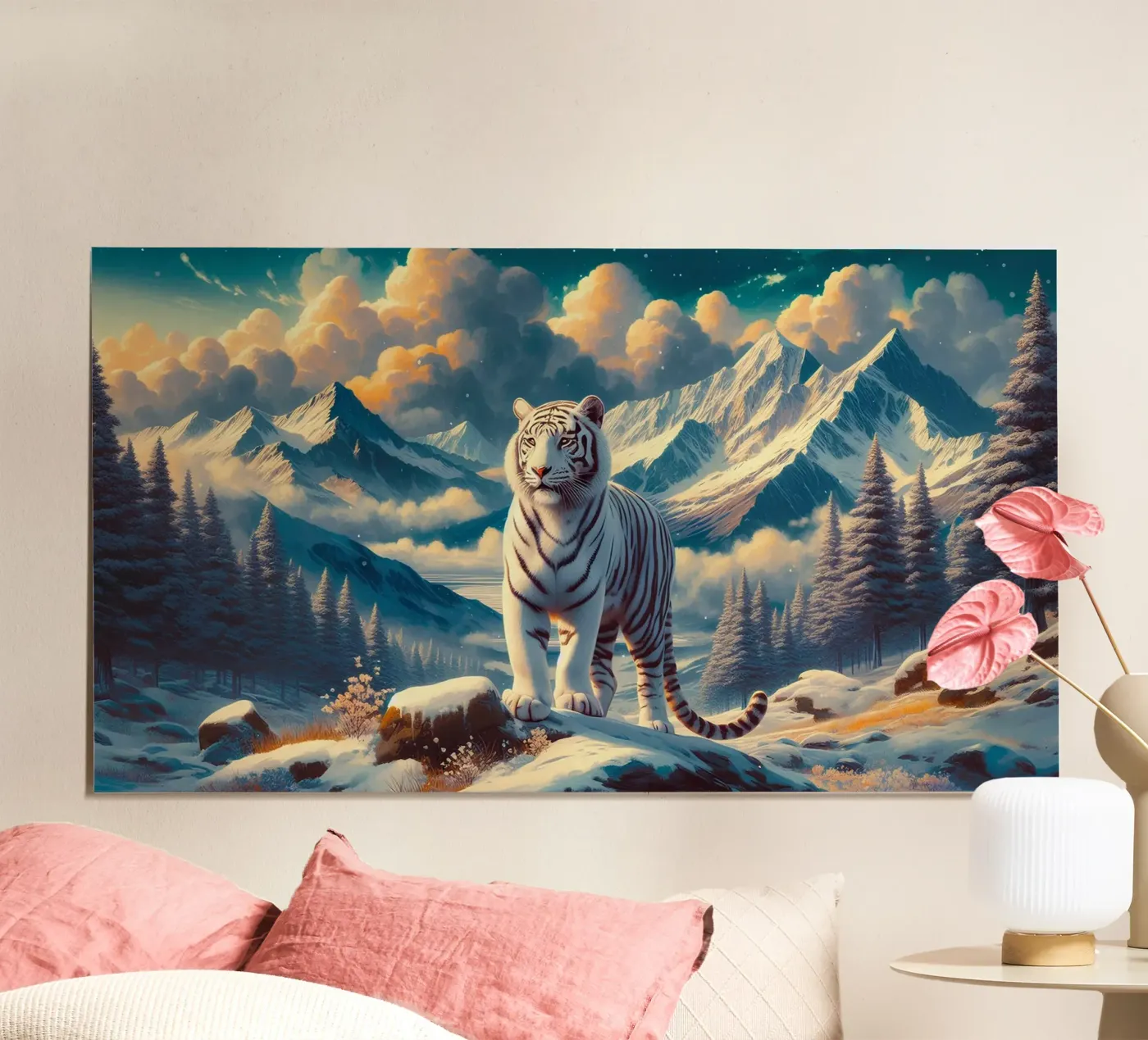 WHITE TIGER poster da RUBIANT ART