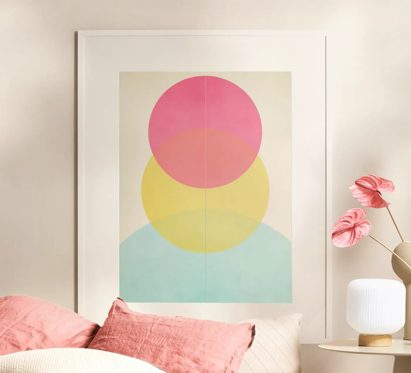 Soft Overlap Harmony poster by Geometrica