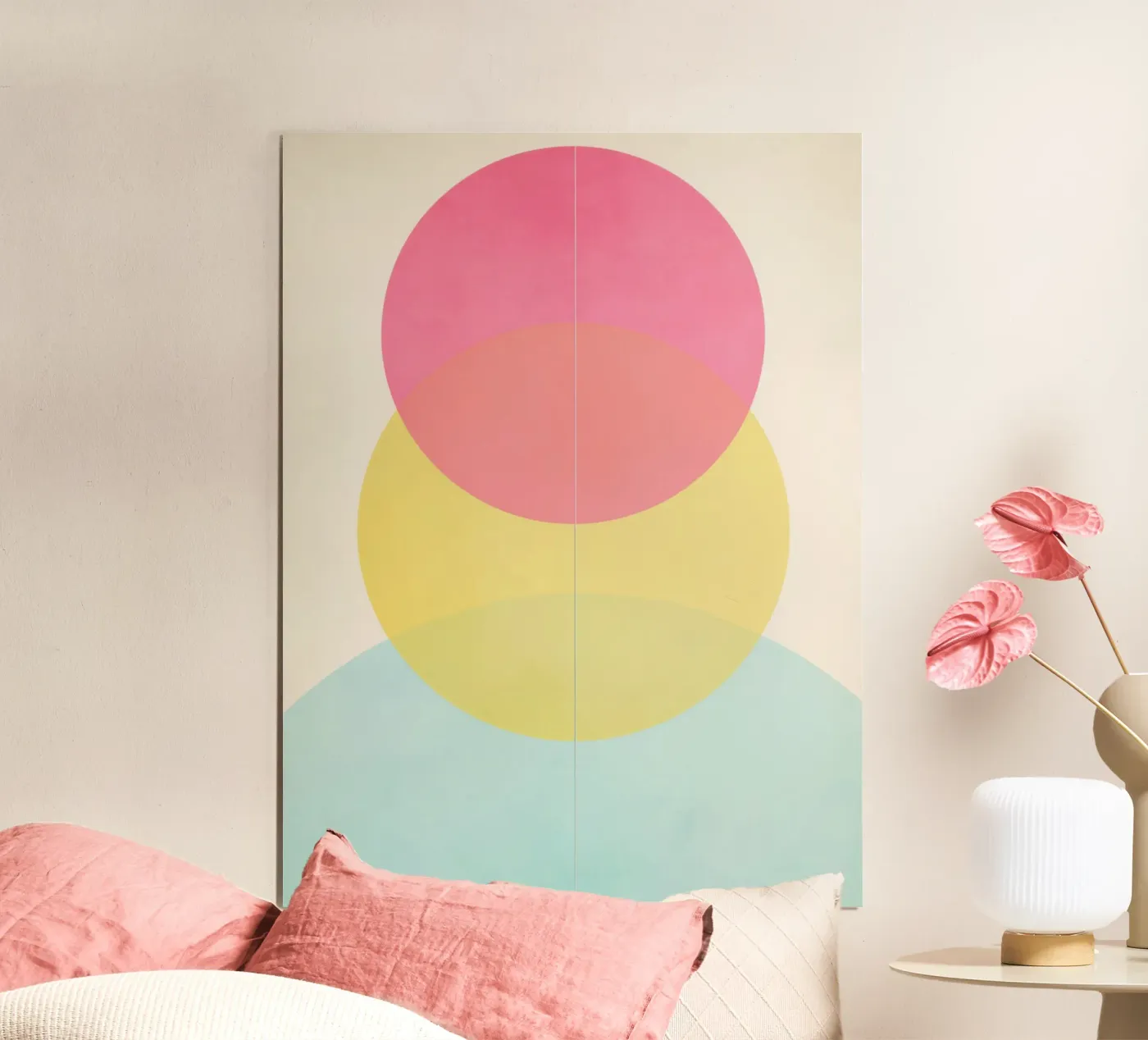 Soft Overlap Harmony poster by Geometrica