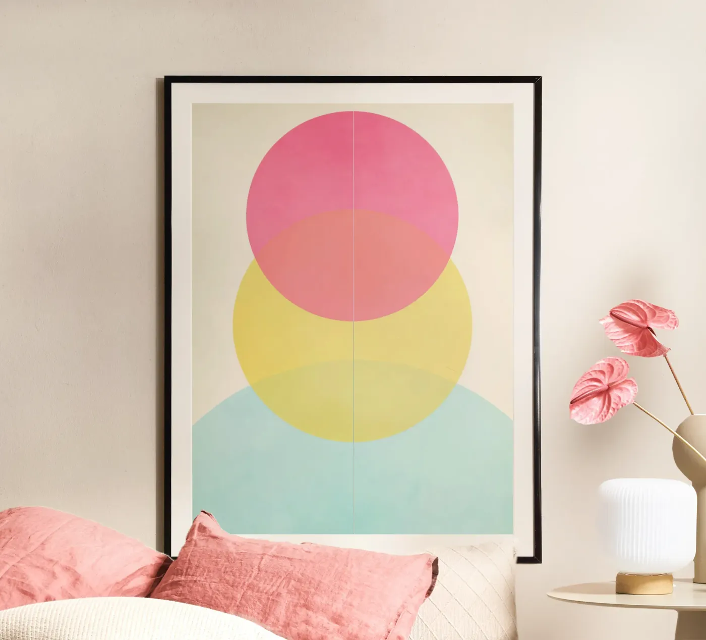 Soft Overlap Harmony poster by Geometrica