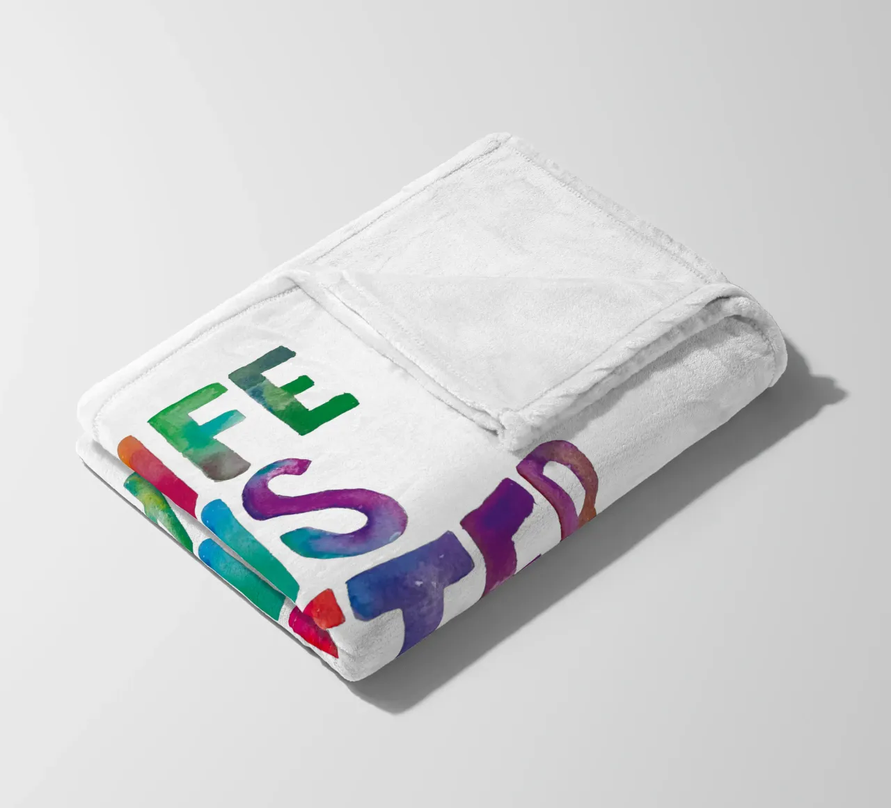 Life is Better in Pyjamas Typography Design fleece blanket by THE MOTIVATED TYPE