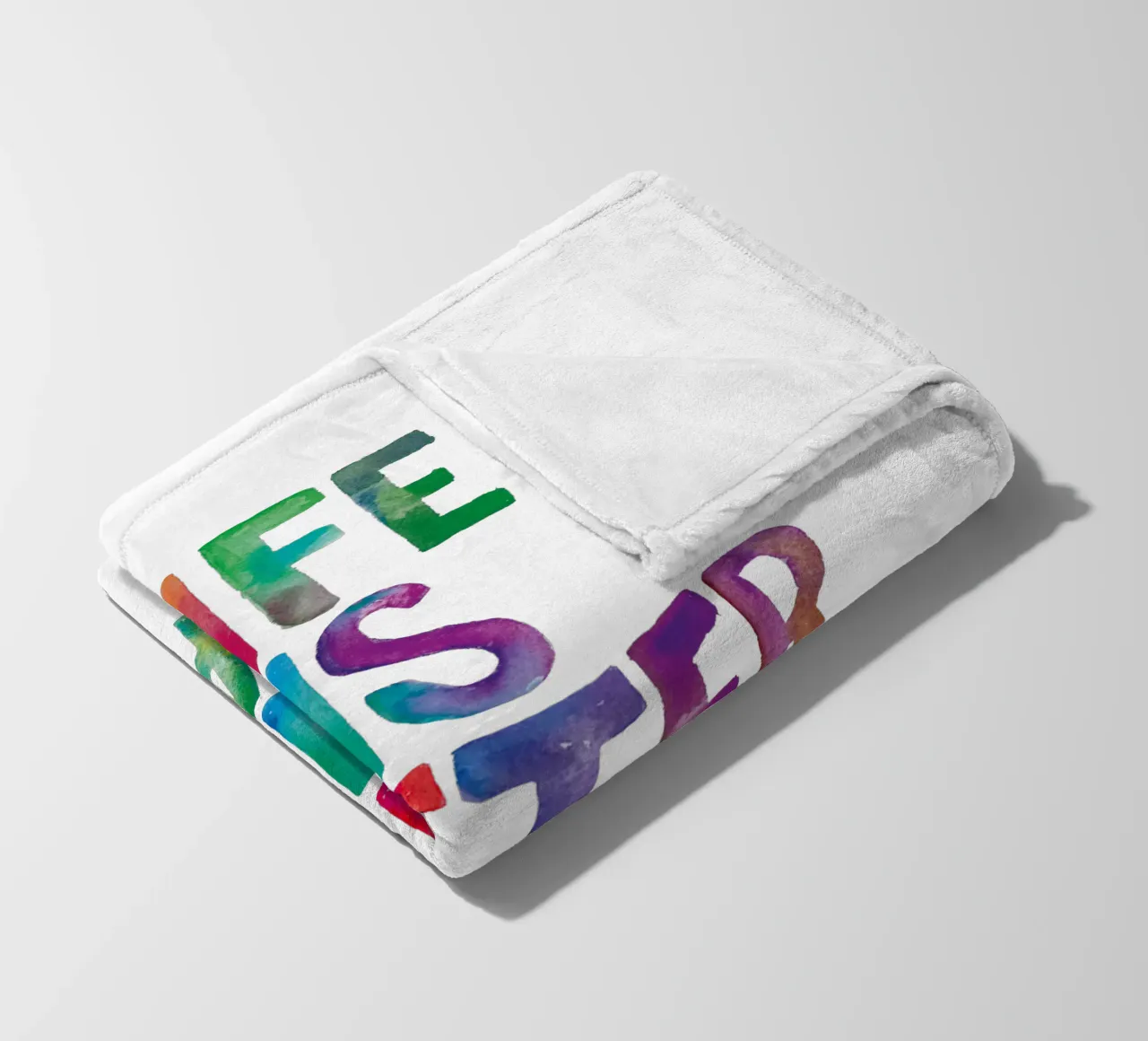 Life is Better in Pyjamas Typography Design fleece blanket by THE MOTIVATED TYPE