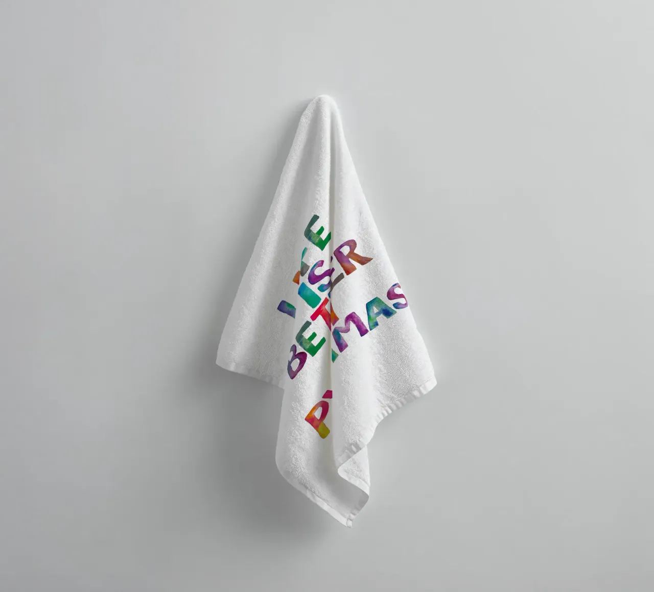 Life is Better in Pyjamas Typography Design towel by THE MOTIVATED TYPE