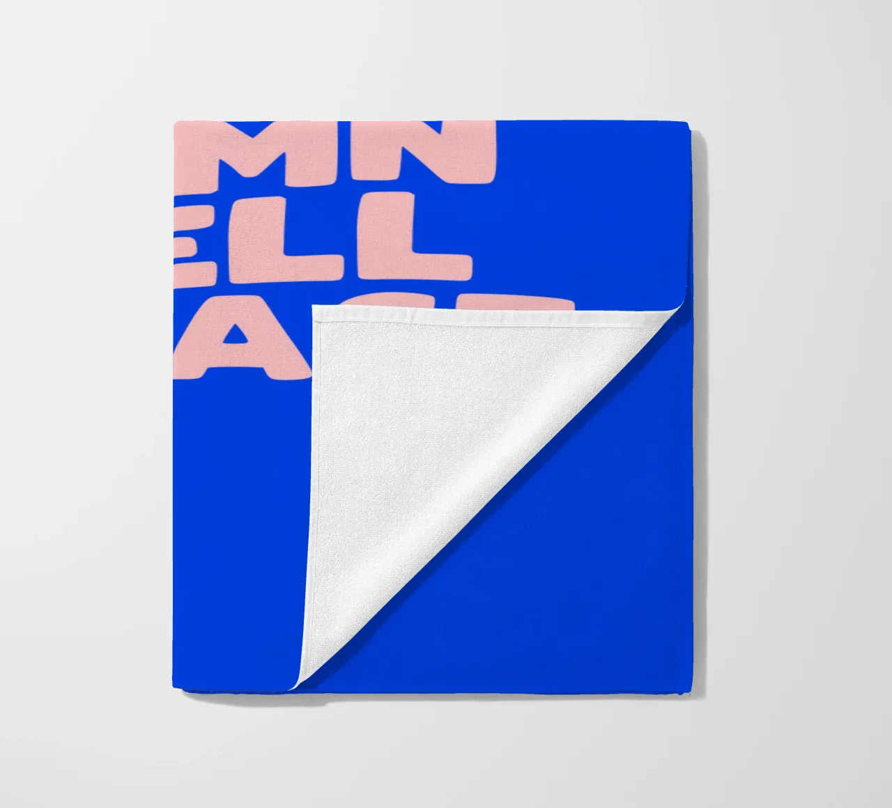 Do what you damn well please Typografie Design in blu telo mare da THE MOTIVATED TYPE