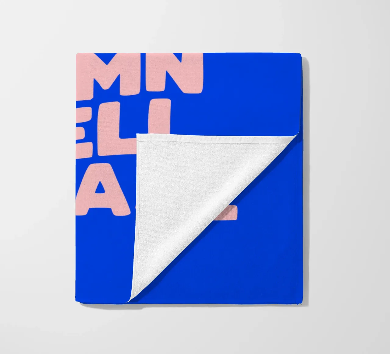 Do what you damn well please Typografie Design in blu telo mare da THE MOTIVATED TYPE