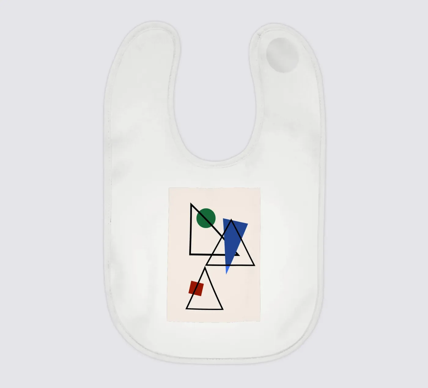 Prismatic Intersection baby bib by David