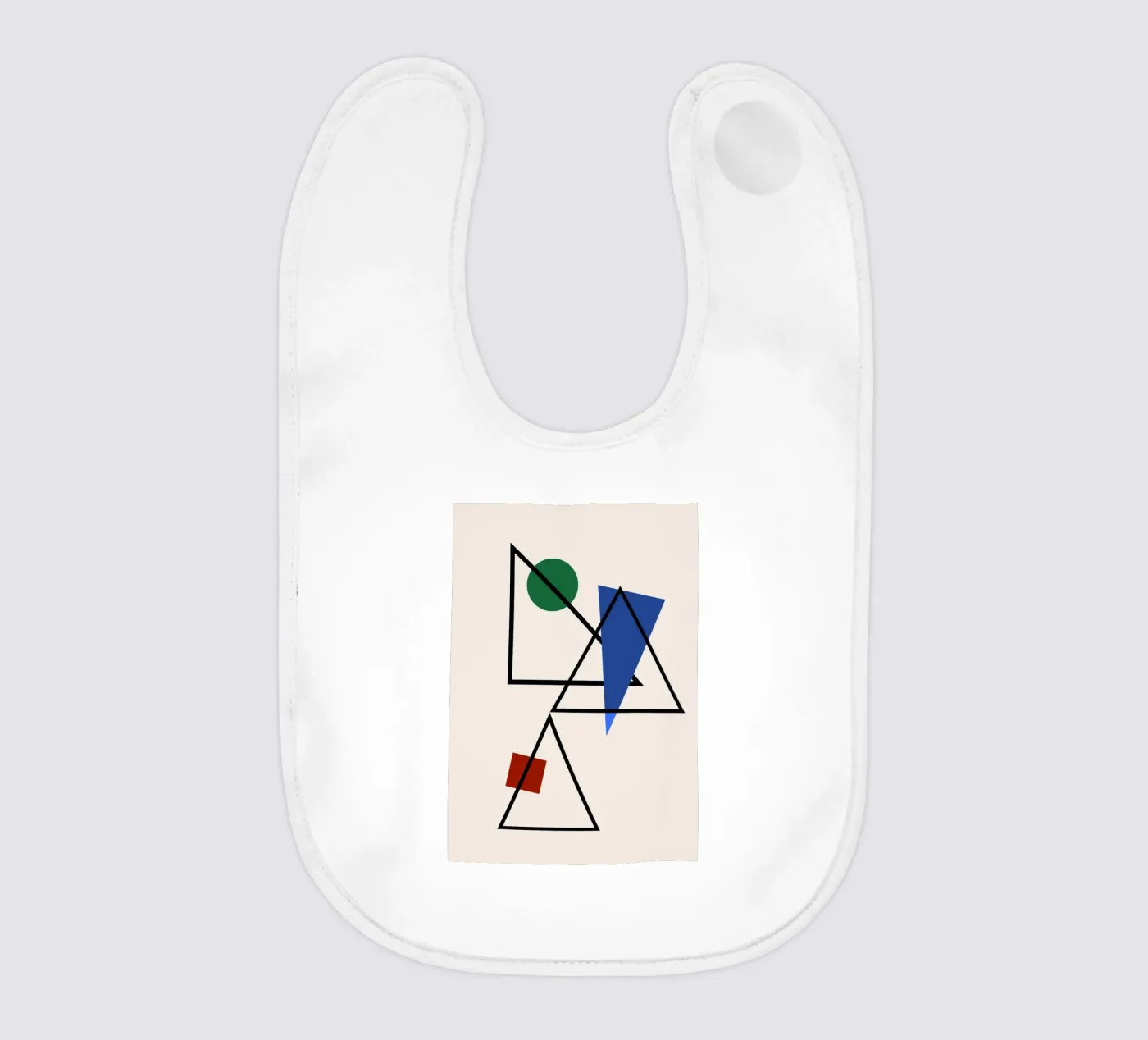 Prismatic Intersection baby bib by David