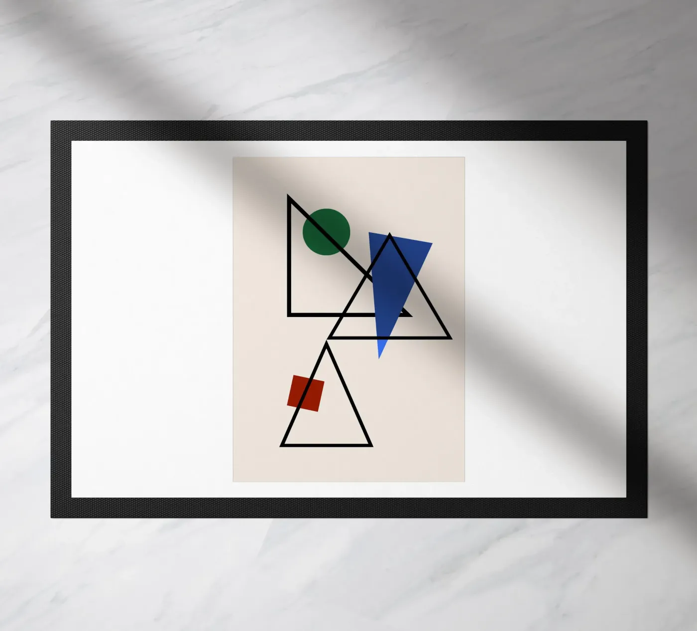 Prismatic Intersection doormat by David