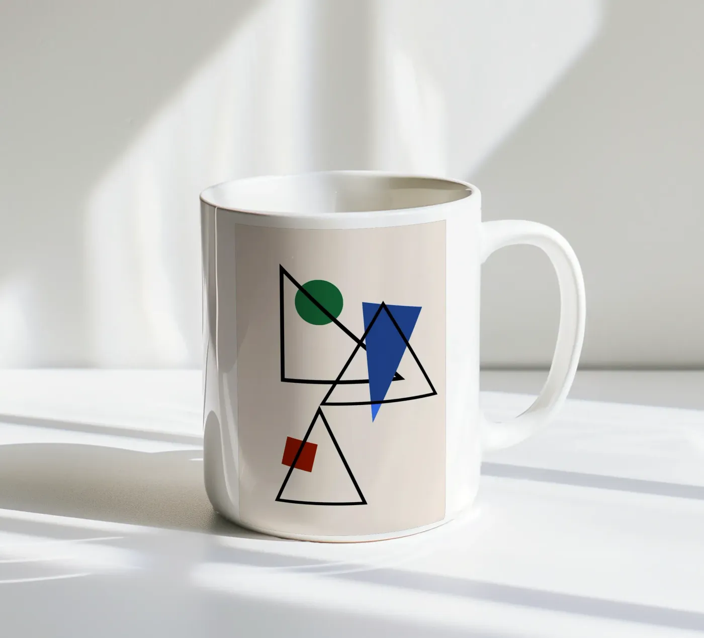 Prismatic Intersection ceramic mug by David
