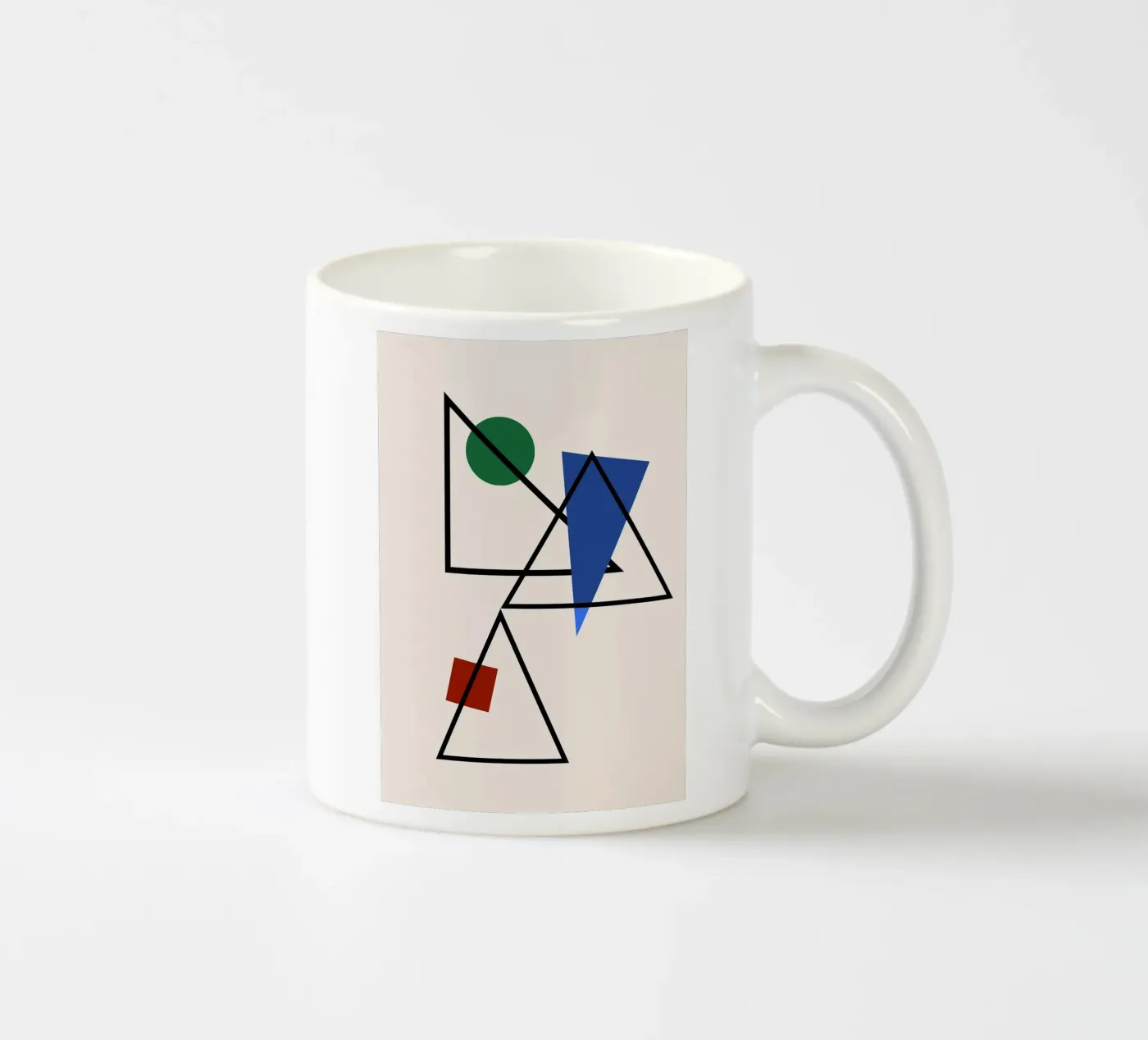 Prismatic Intersection ceramic mug by David