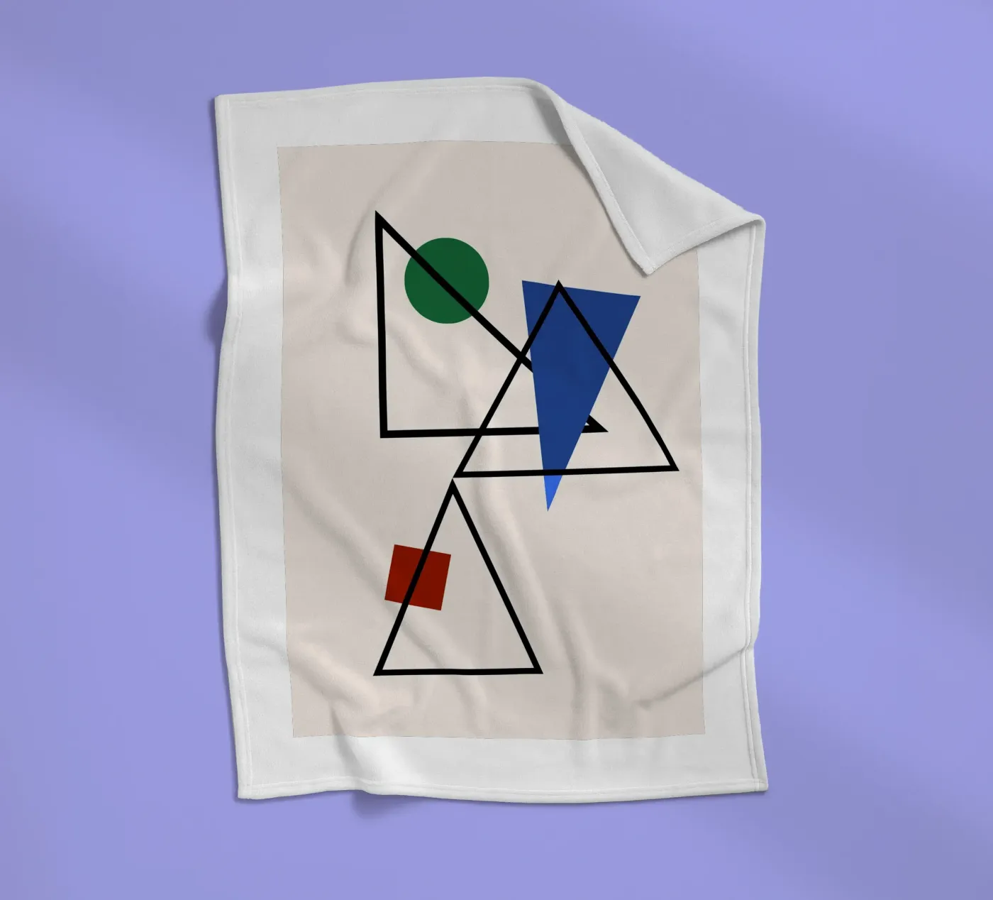 Prismatic Intersection fleece blanket by David