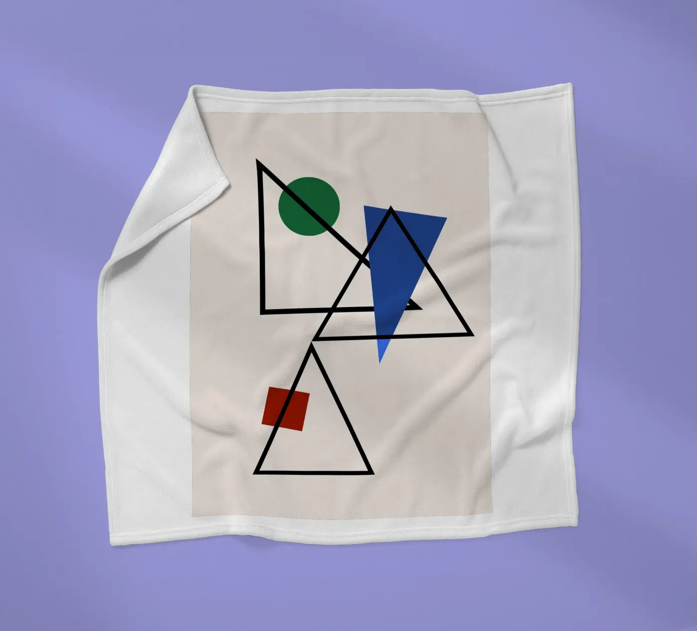 Prismatic Intersection fleece blanket by David