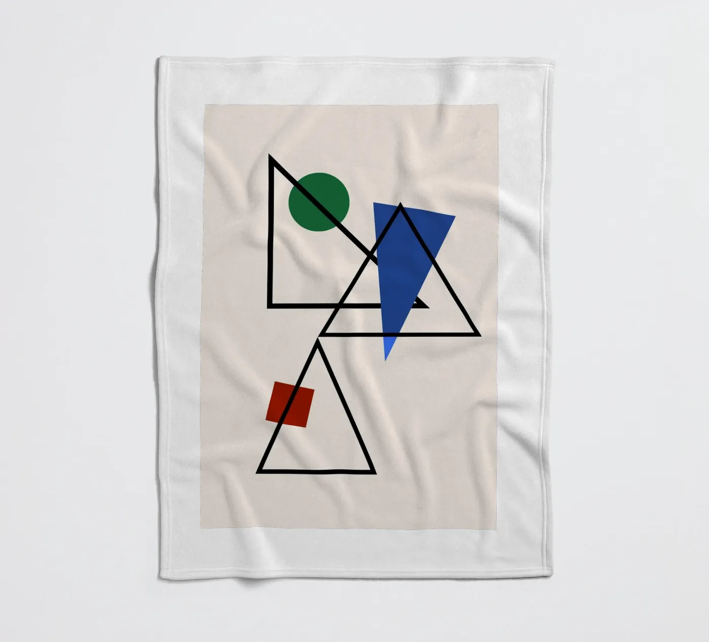 Prismatic Intersection fleece blanket by David