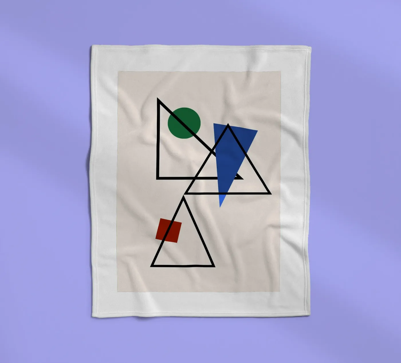 Prismatic Intersection fleece blanket by David