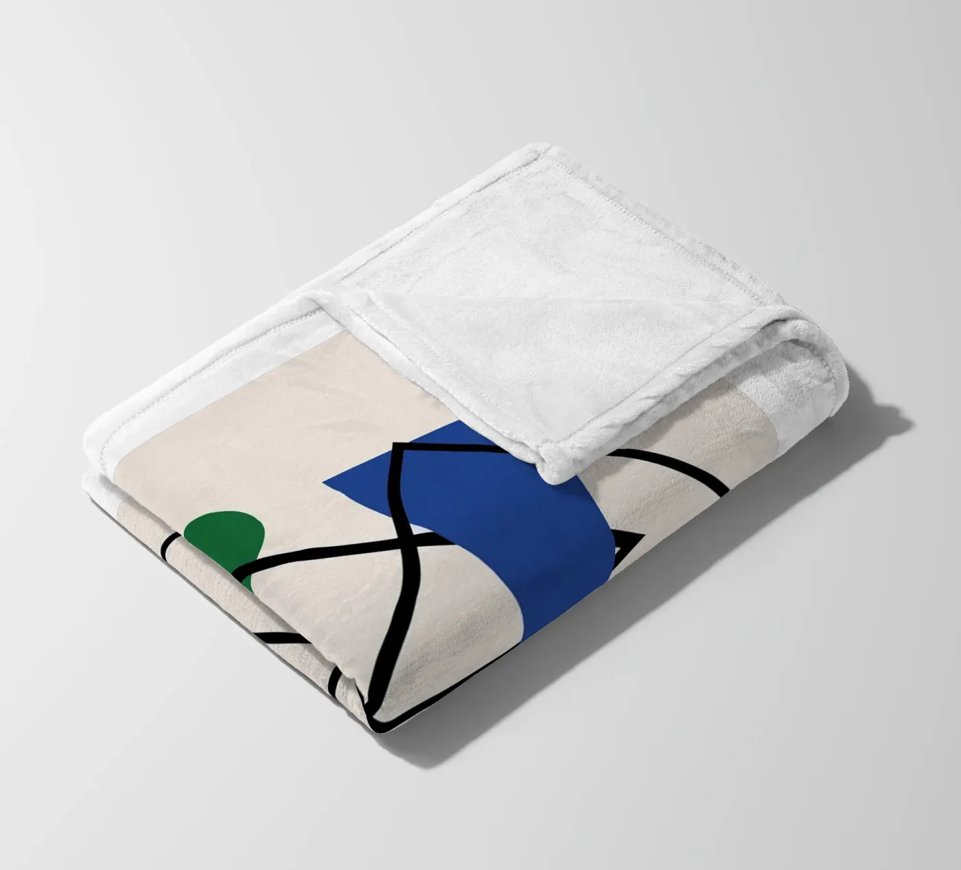Prismatic Intersection fleece blanket by David